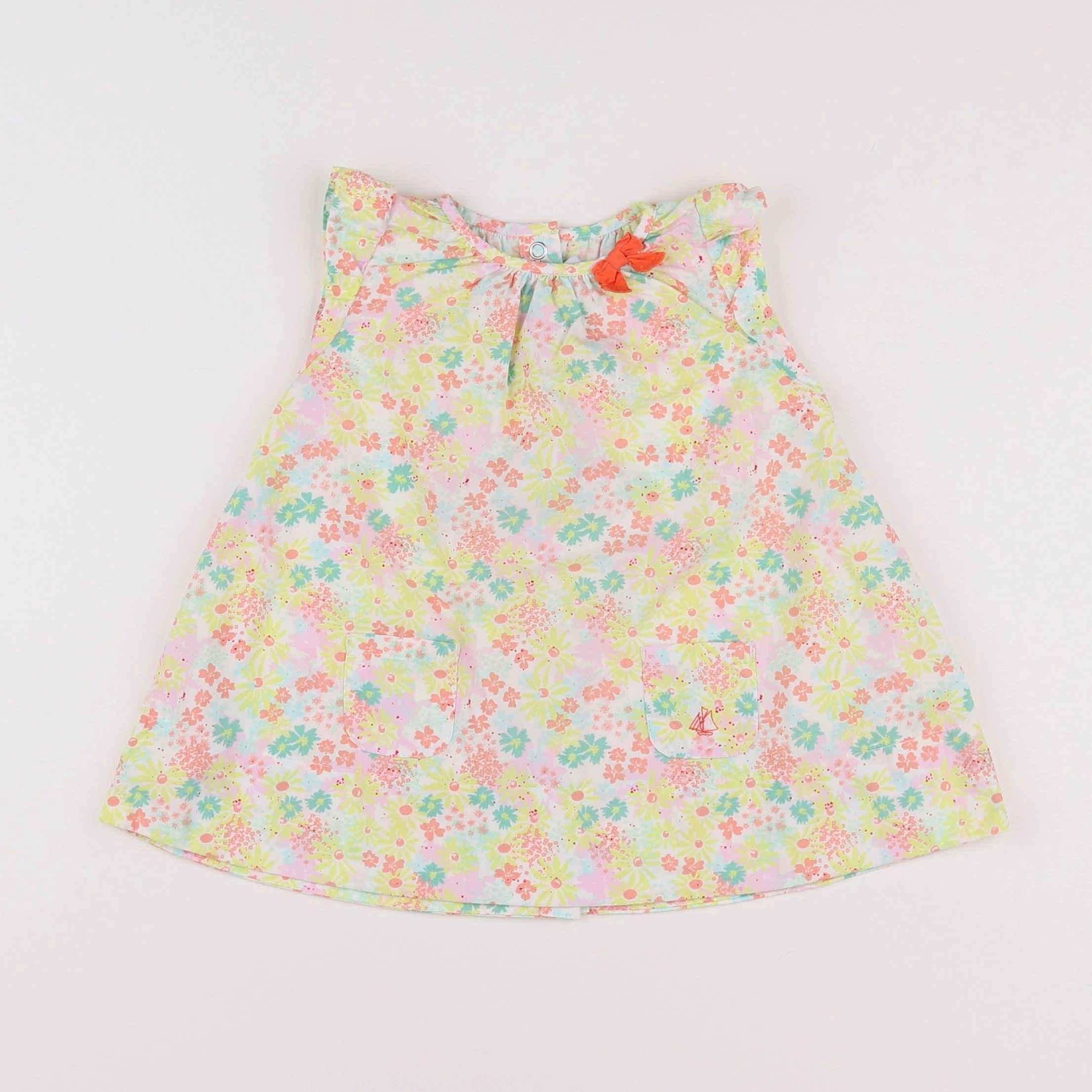 Petit Bateau - robe multicolore - 6 mois