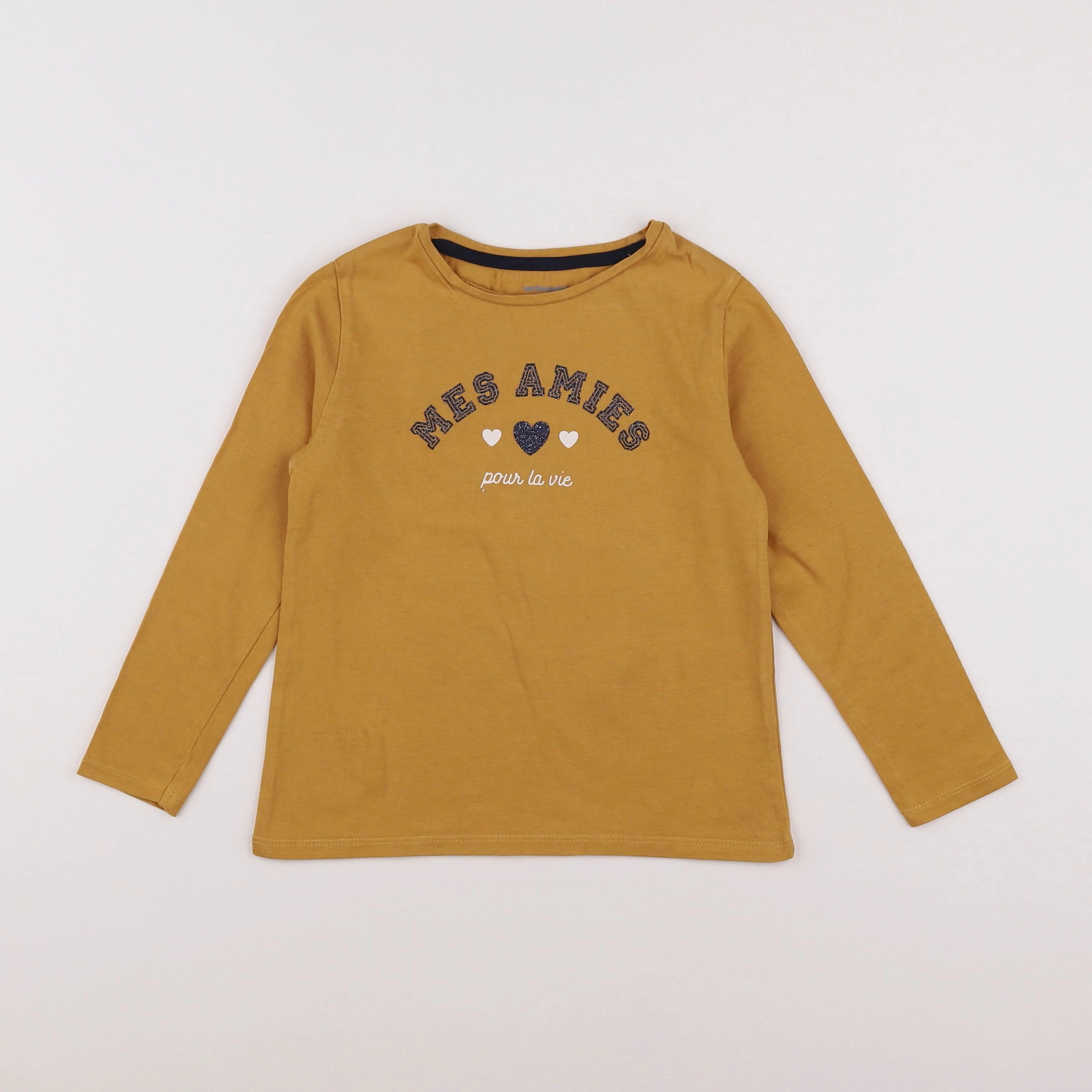 Vertbaudet - tee-shirt jaune, multicolore - 5 ans