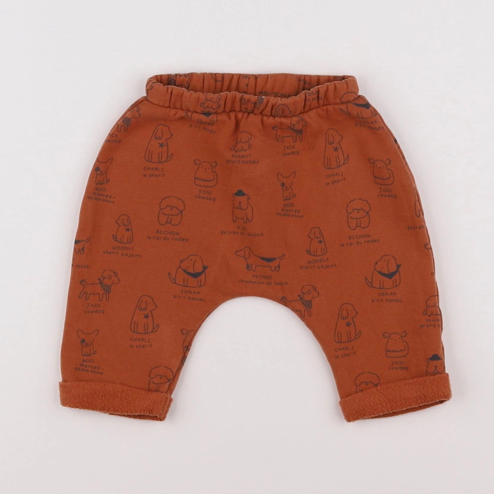 Vertbaudet - pantalon marron - 3 mois
