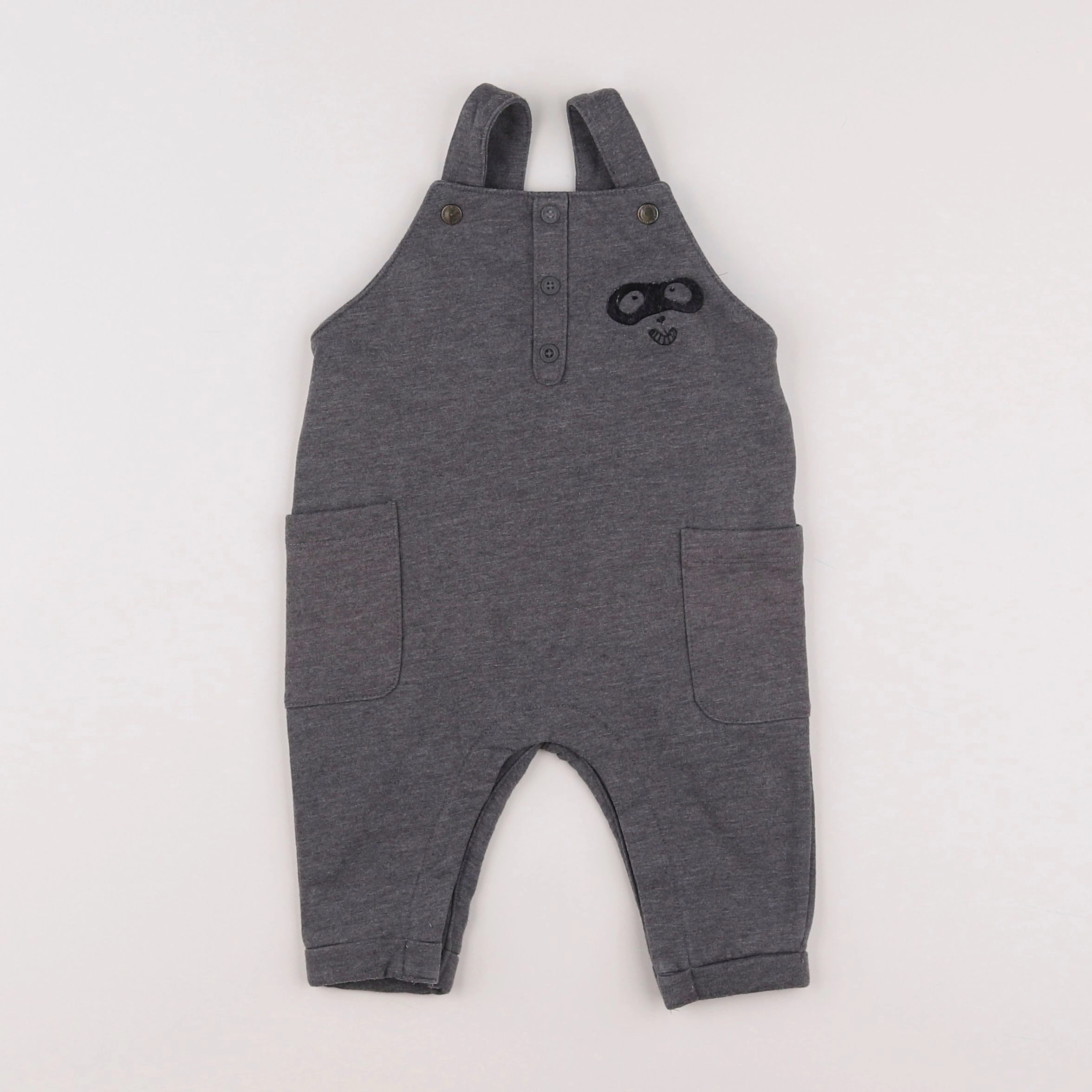 Vertbaudet - salopette gris - 6 mois