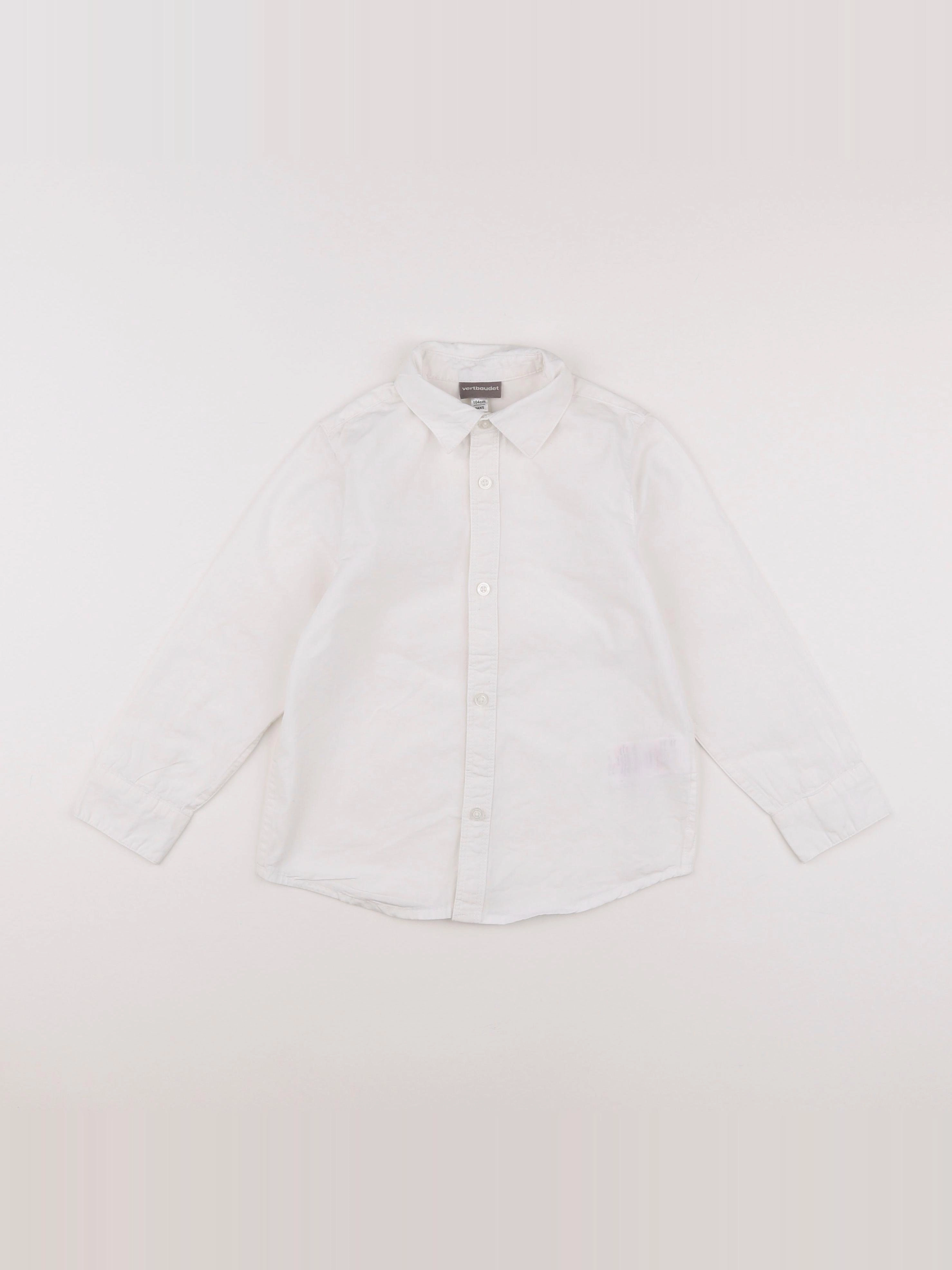 Vertbaudet - chemise blanc - 4 ans