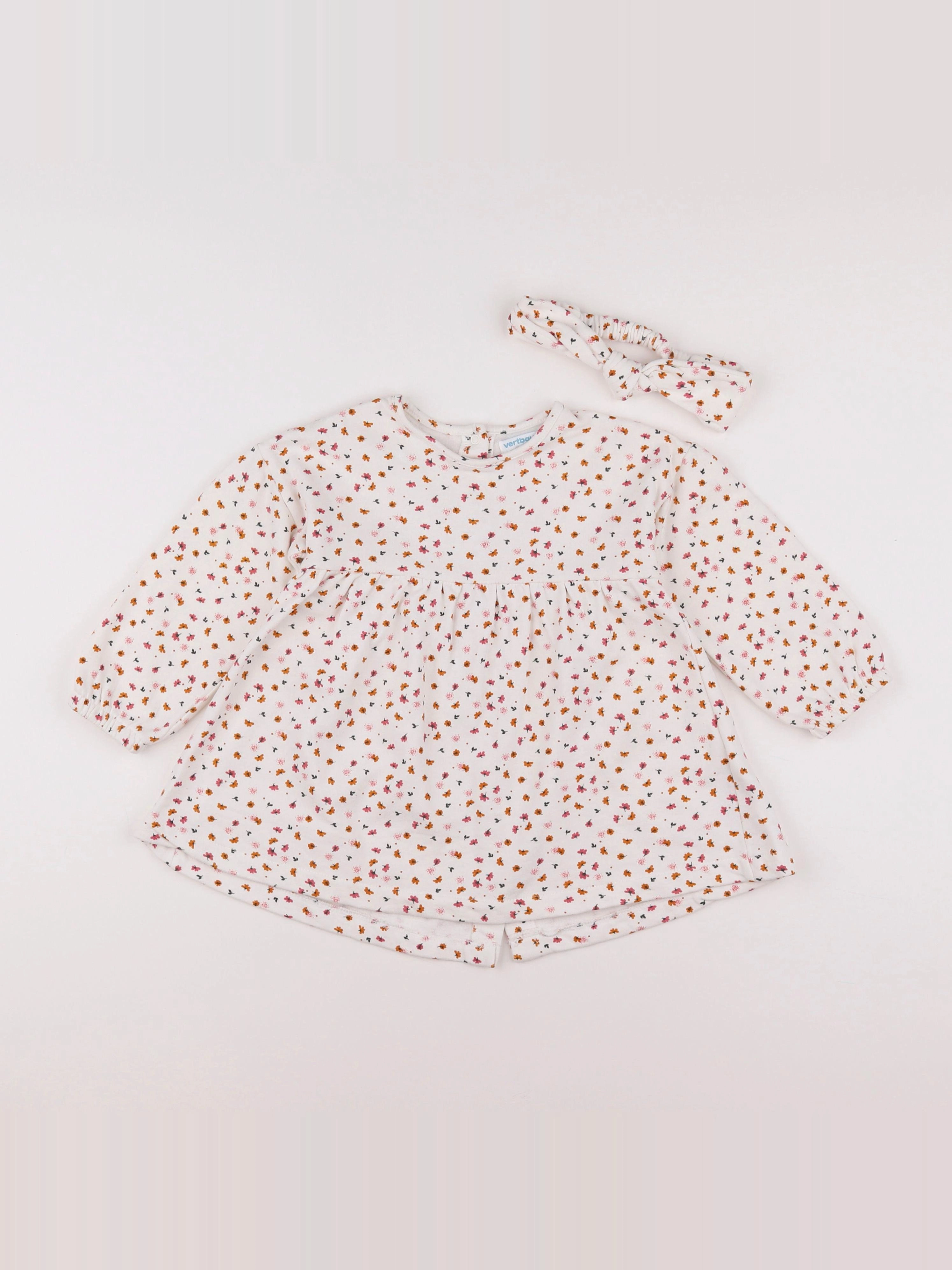 Vertbaudet - ensemble blanc, multicolore - 2 ans
