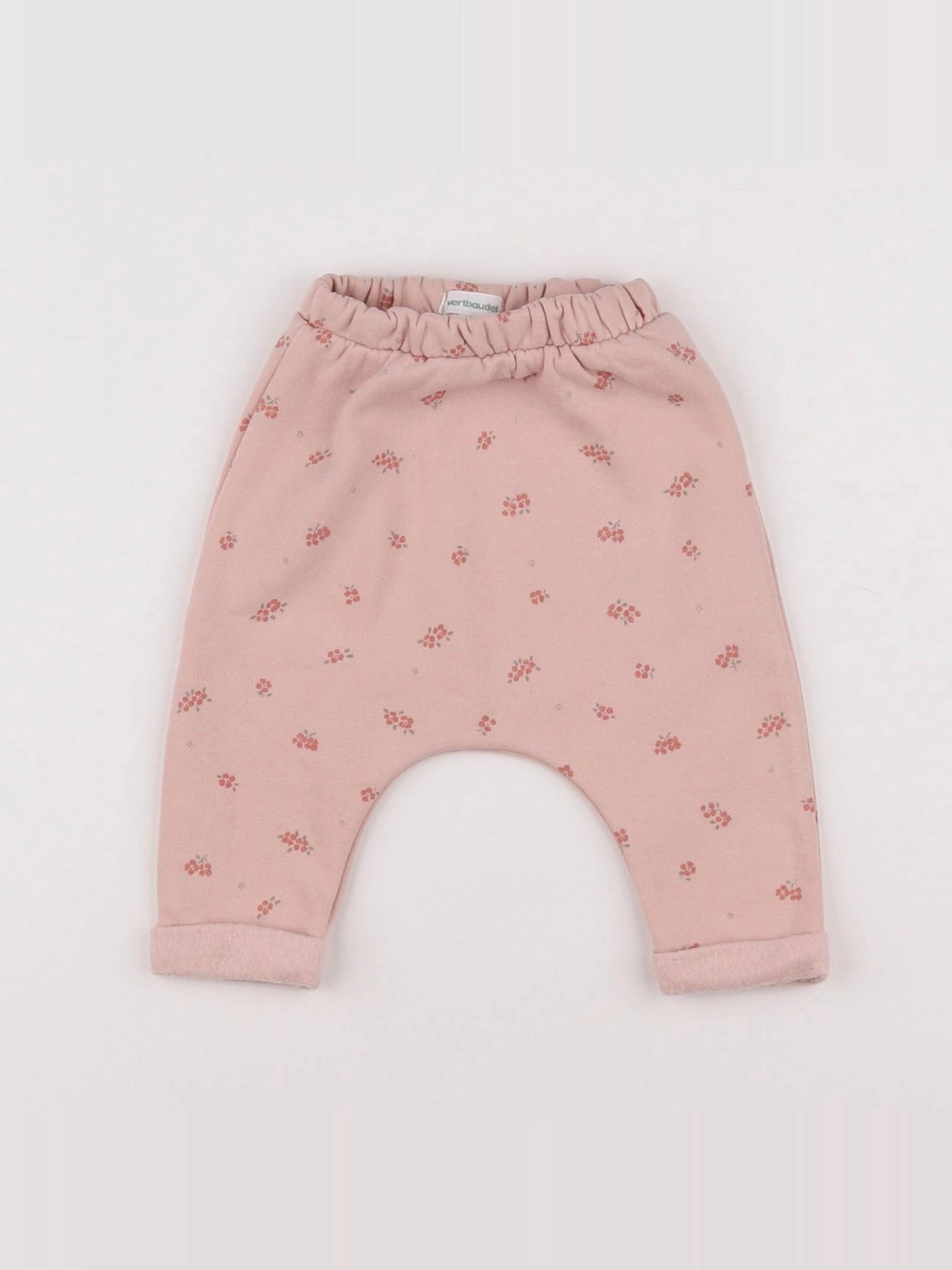 Vertbaudet - pantalon rose - 1 mois