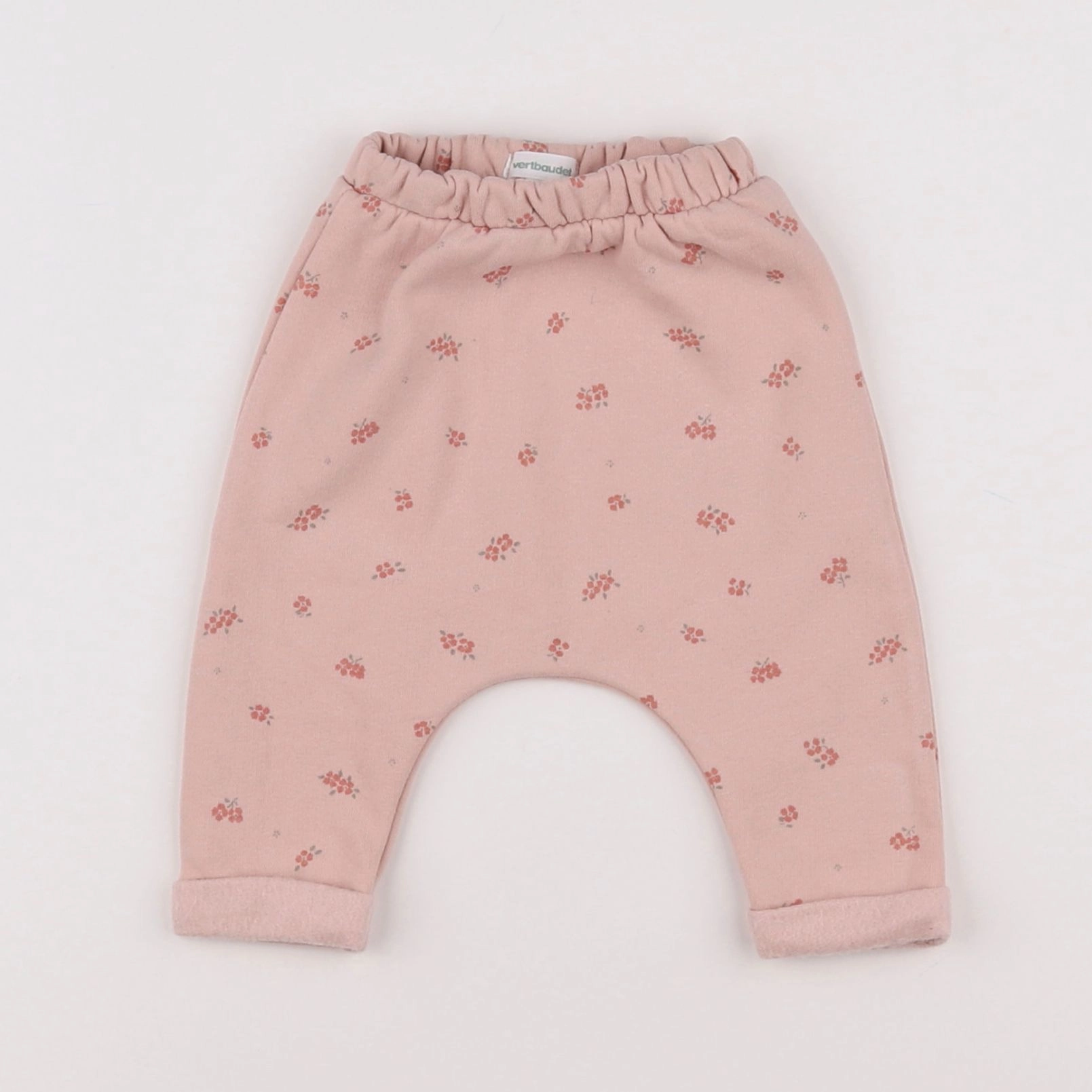 Vertbaudet - pantalon rose - 1 mois