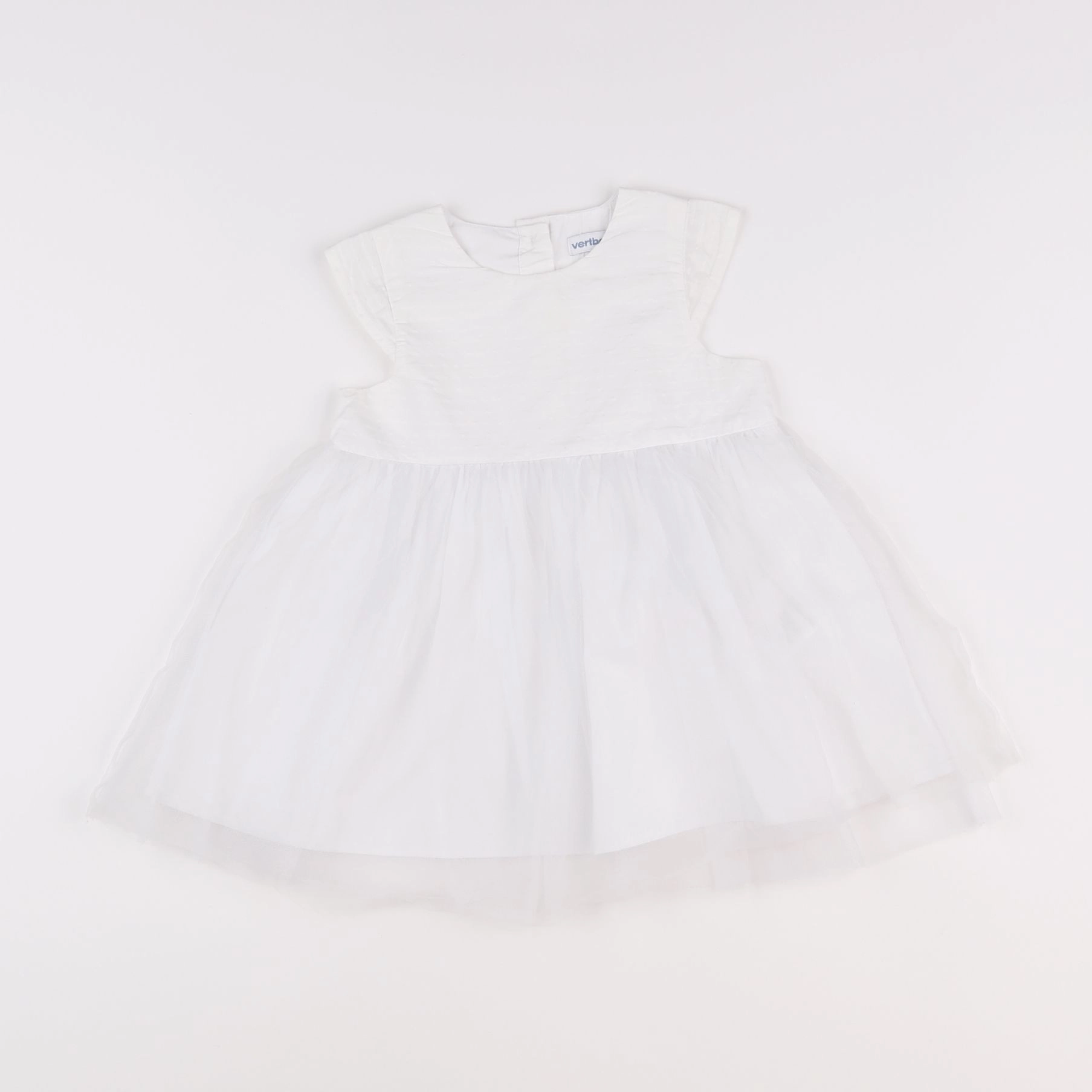 Vertbaudet - robe blanc - 18 mois