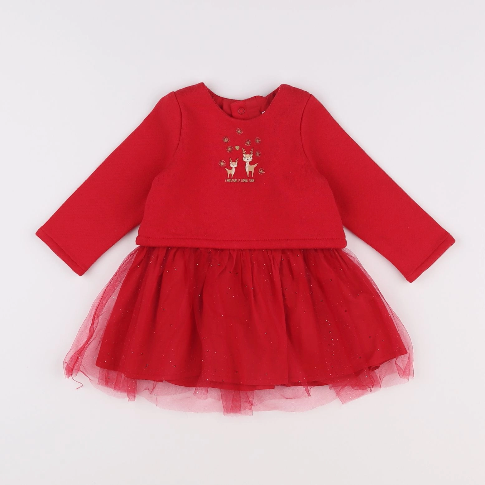 Vertbaudet - robe rouge - 6 mois