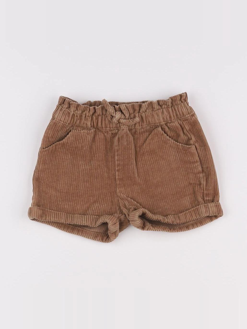 Vertbaudet - short marron - 9/12 mois