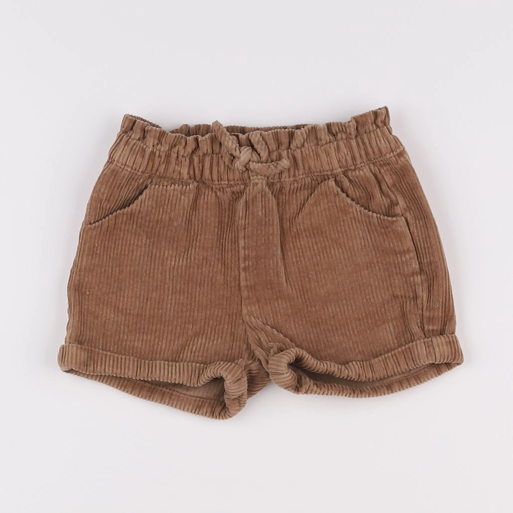 Vertbaudet - short marron - 9/12 mois