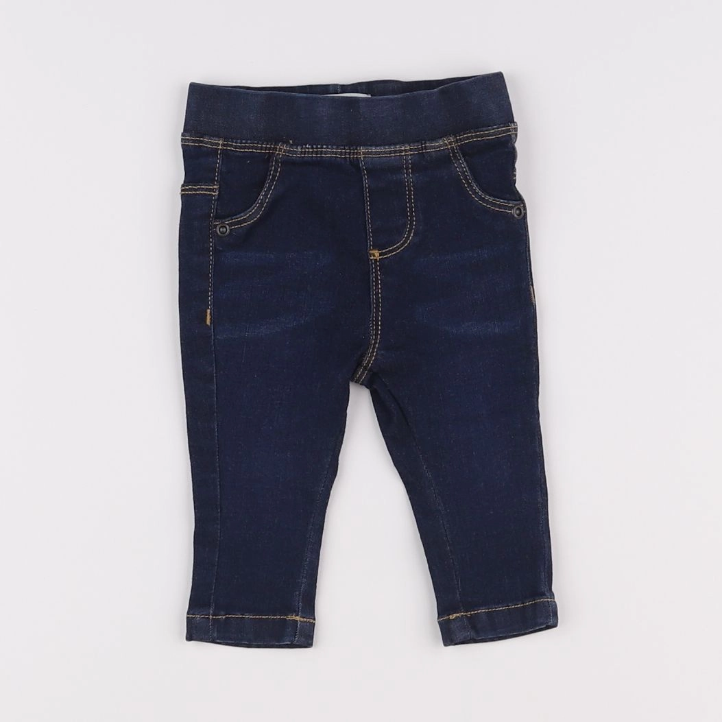 Vertbaudet - jegging bleu - 3 mois