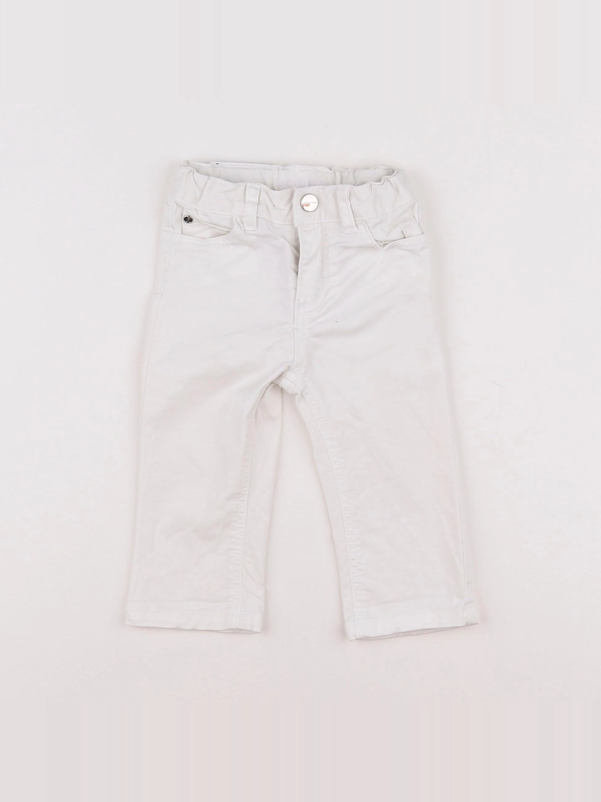 Jacadi - jean blanc - 12 mois