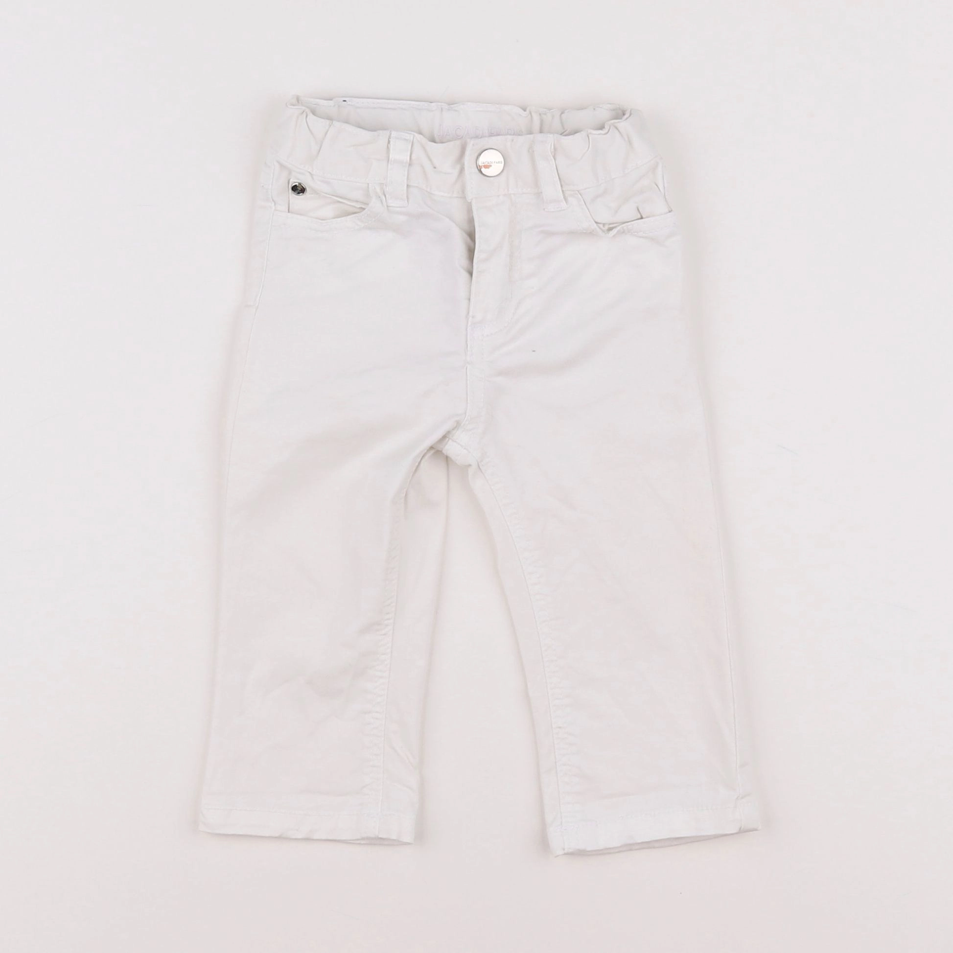Jacadi - jean blanc - 12 mois