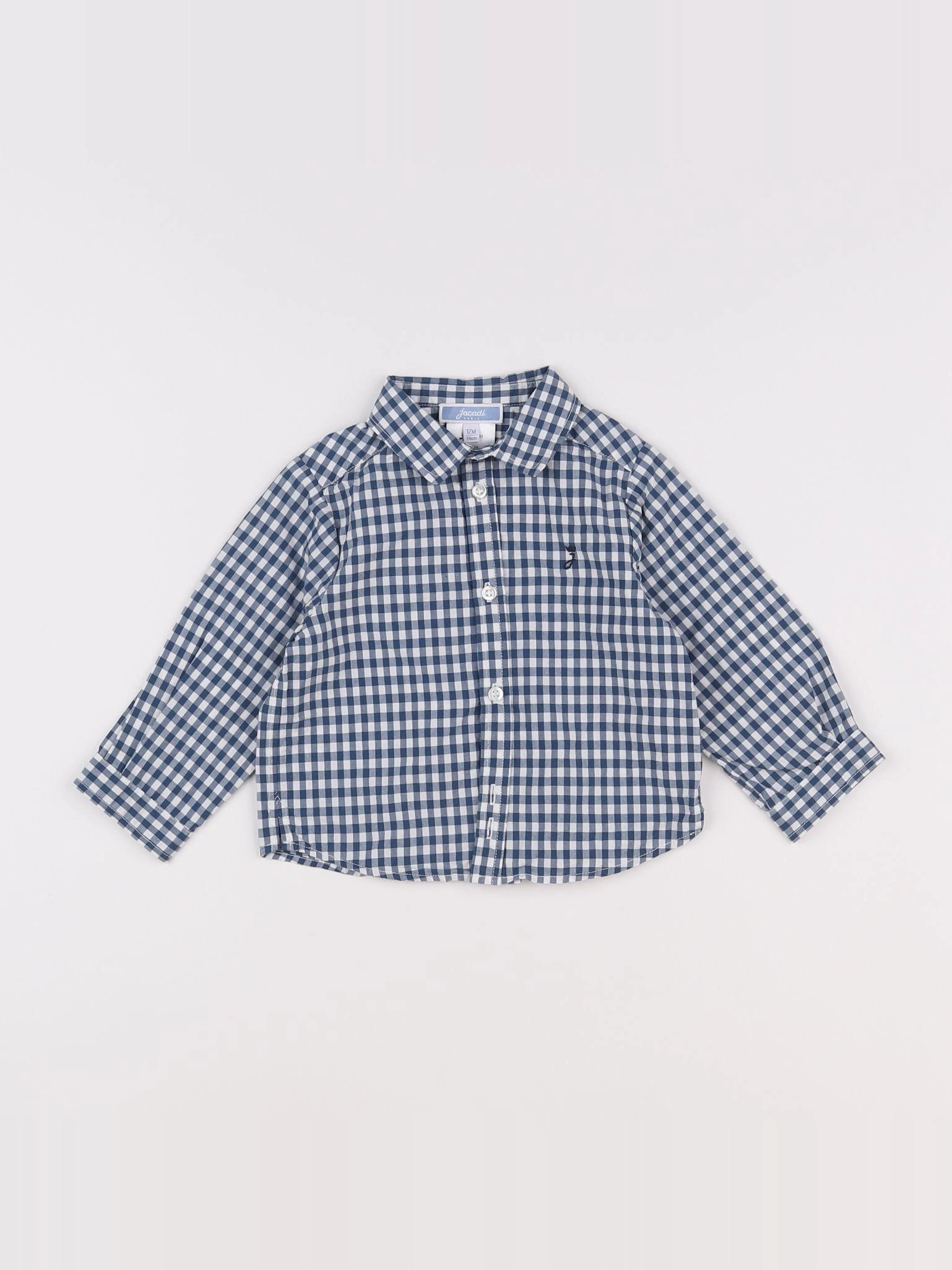 Jacadi - chemise bleu - 12 mois