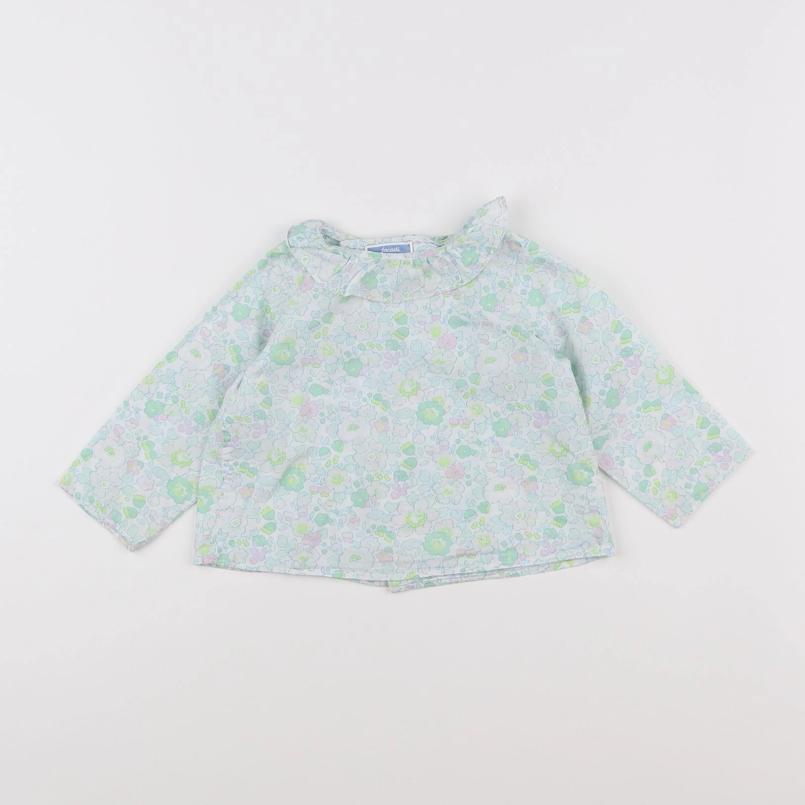 Jacadi - blouse liberty vert - 12 mois