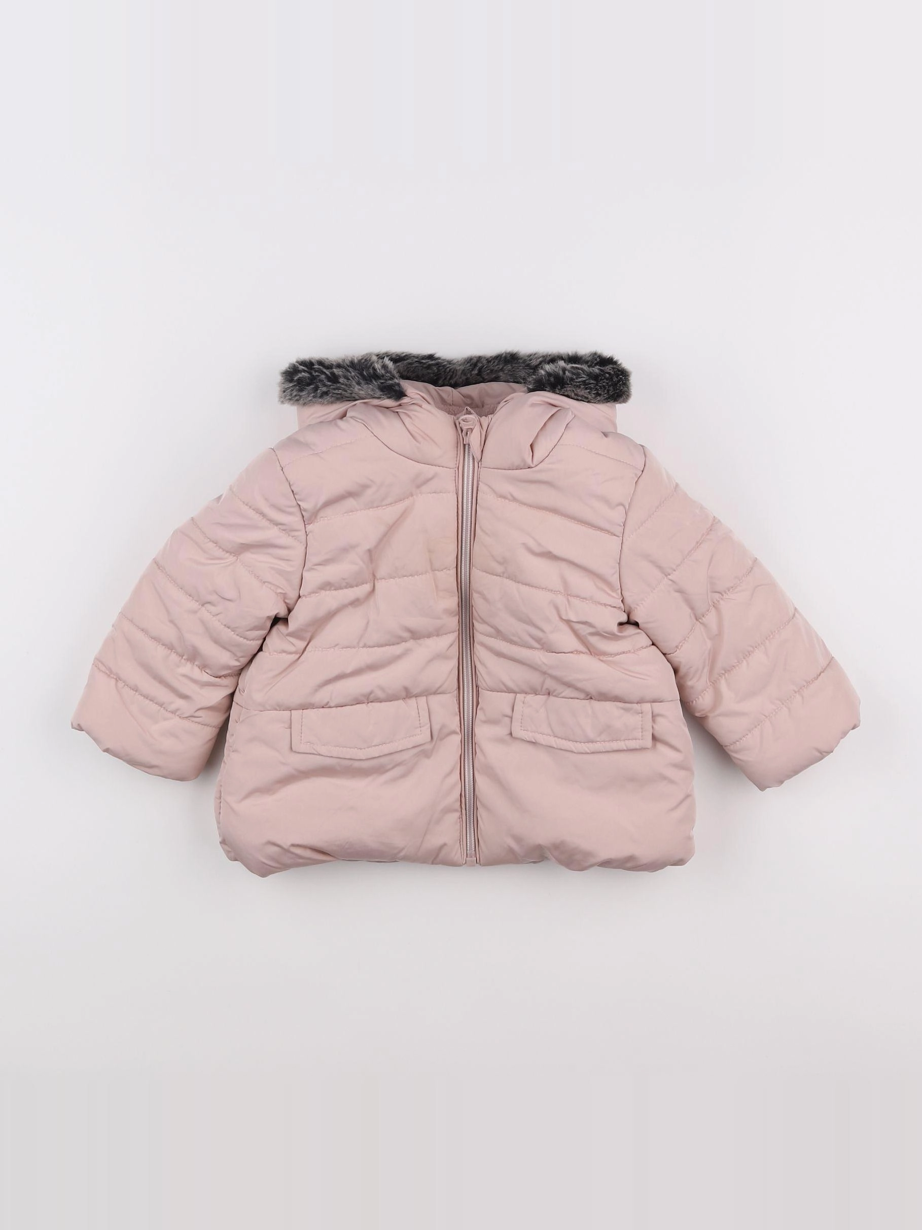 Boutchou - doudoune rose - 12 mois