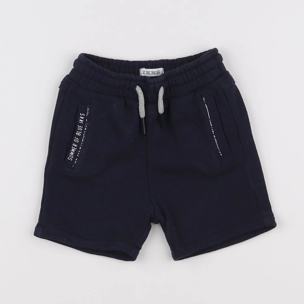 IKKS - short bleu - 12 mois