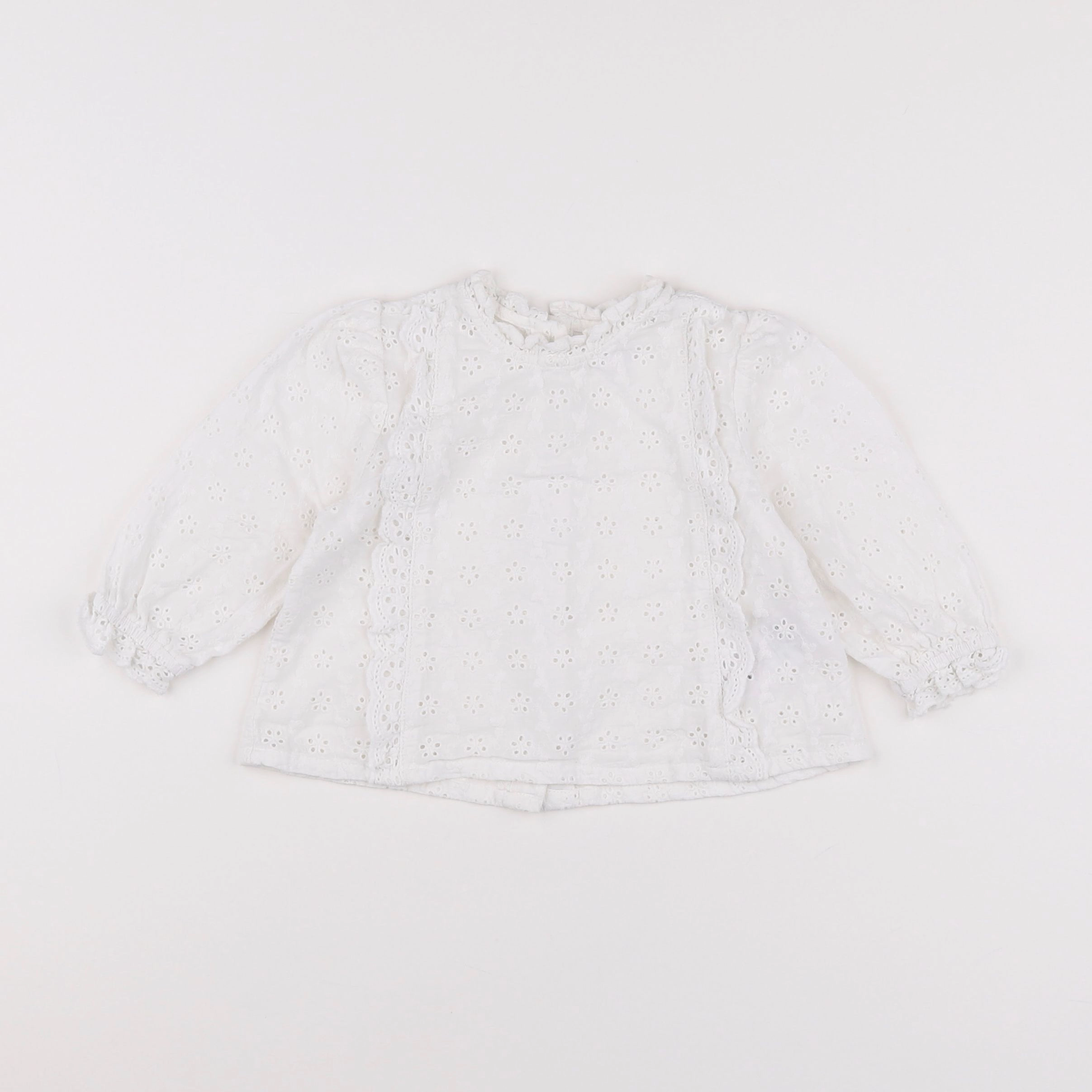 Vertbaudet - blouse blanc - 12 mois
