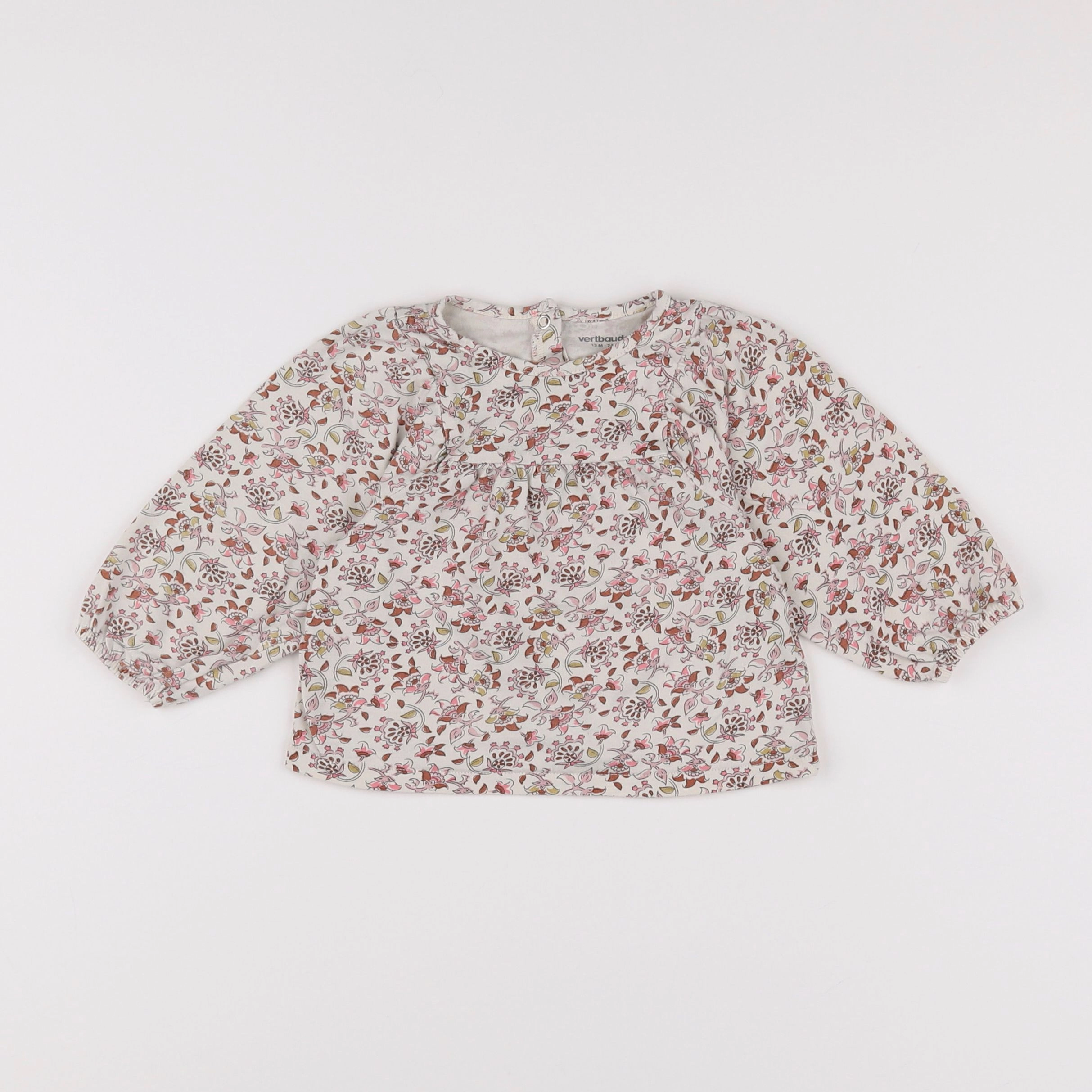 Vertbaudet - tee-shirt multicolore - 12 mois