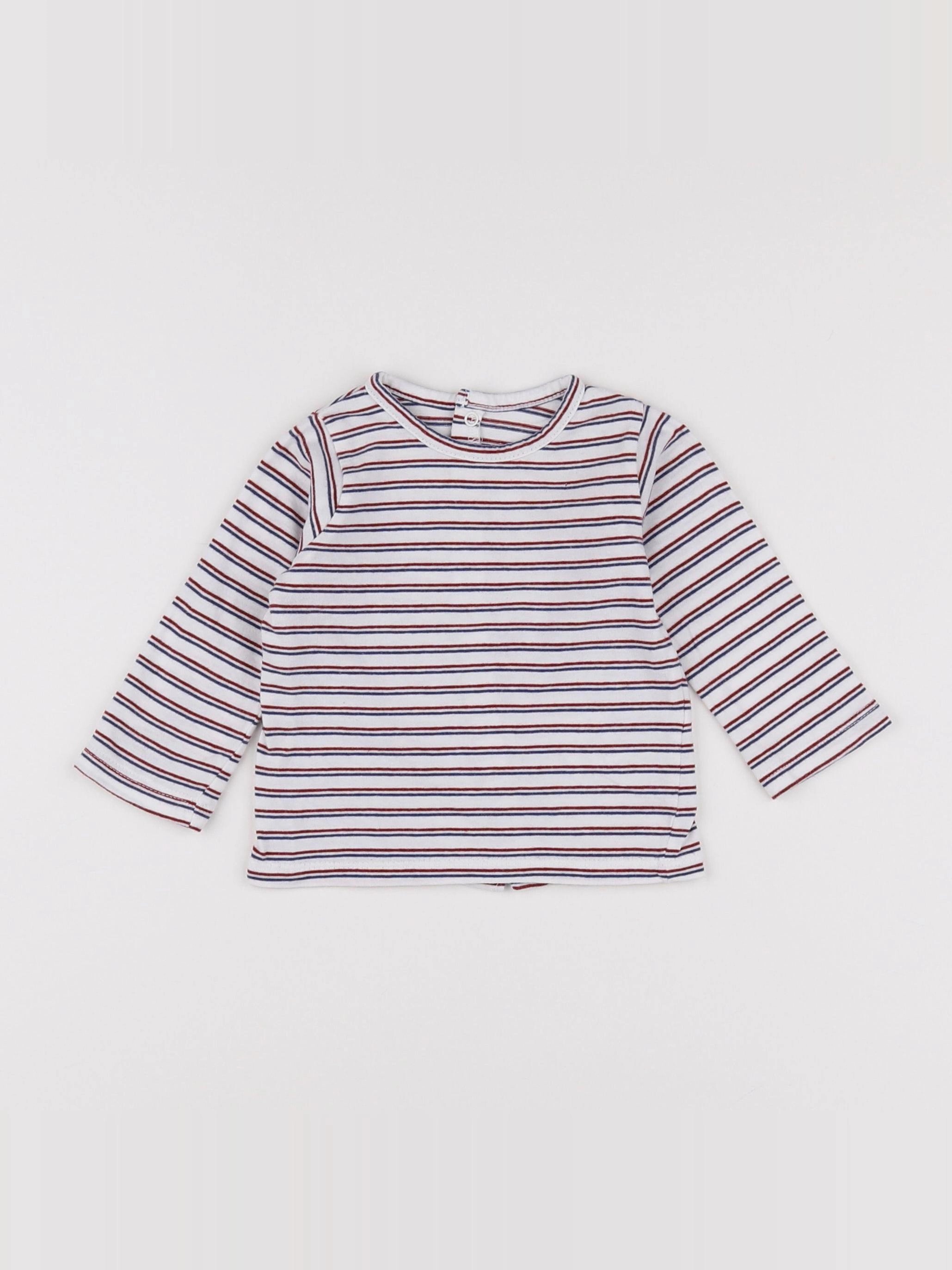 Vertbaudet - tee-shirt multicolore - 6 mois