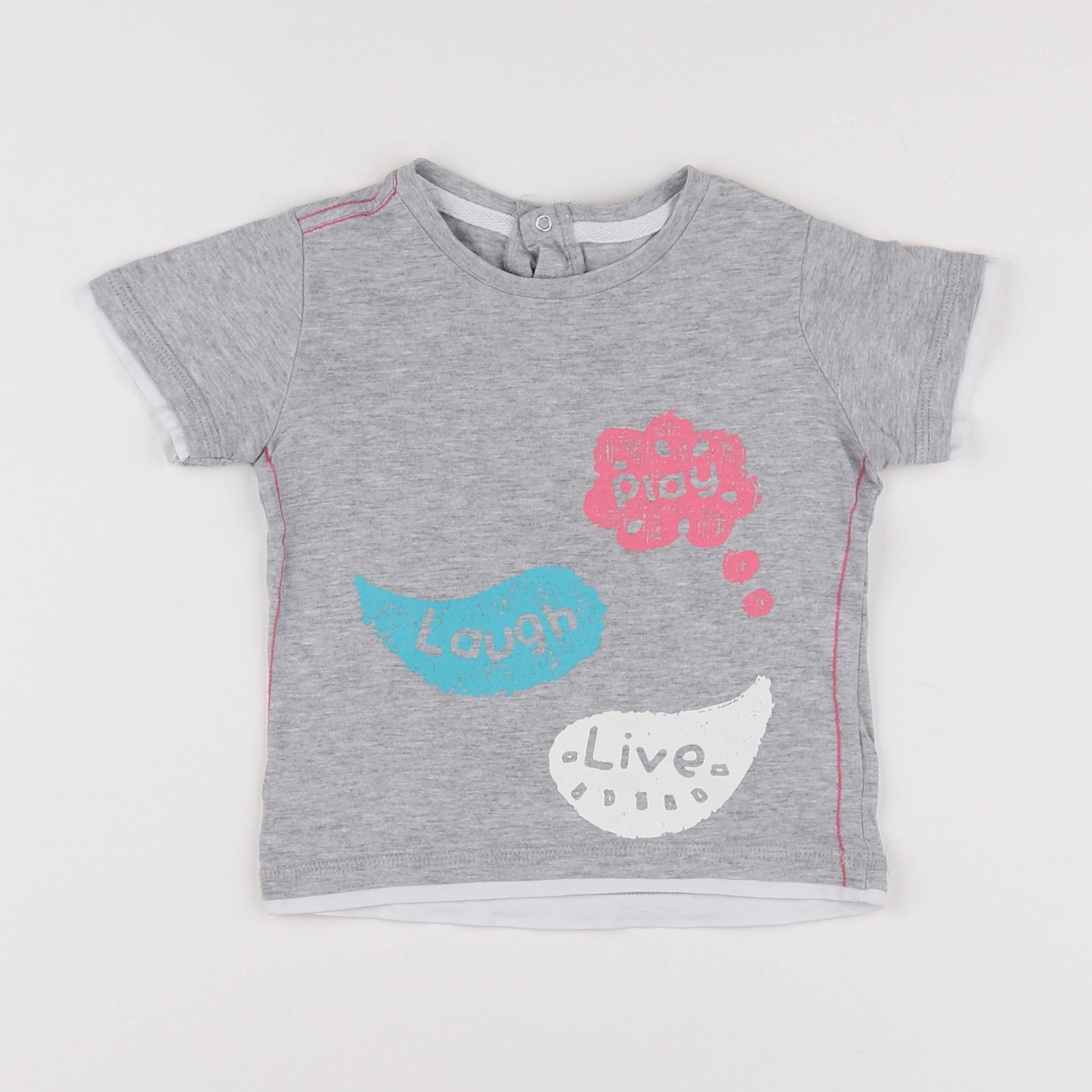 Vertbaudet - tee-shirt gris - 18 mois