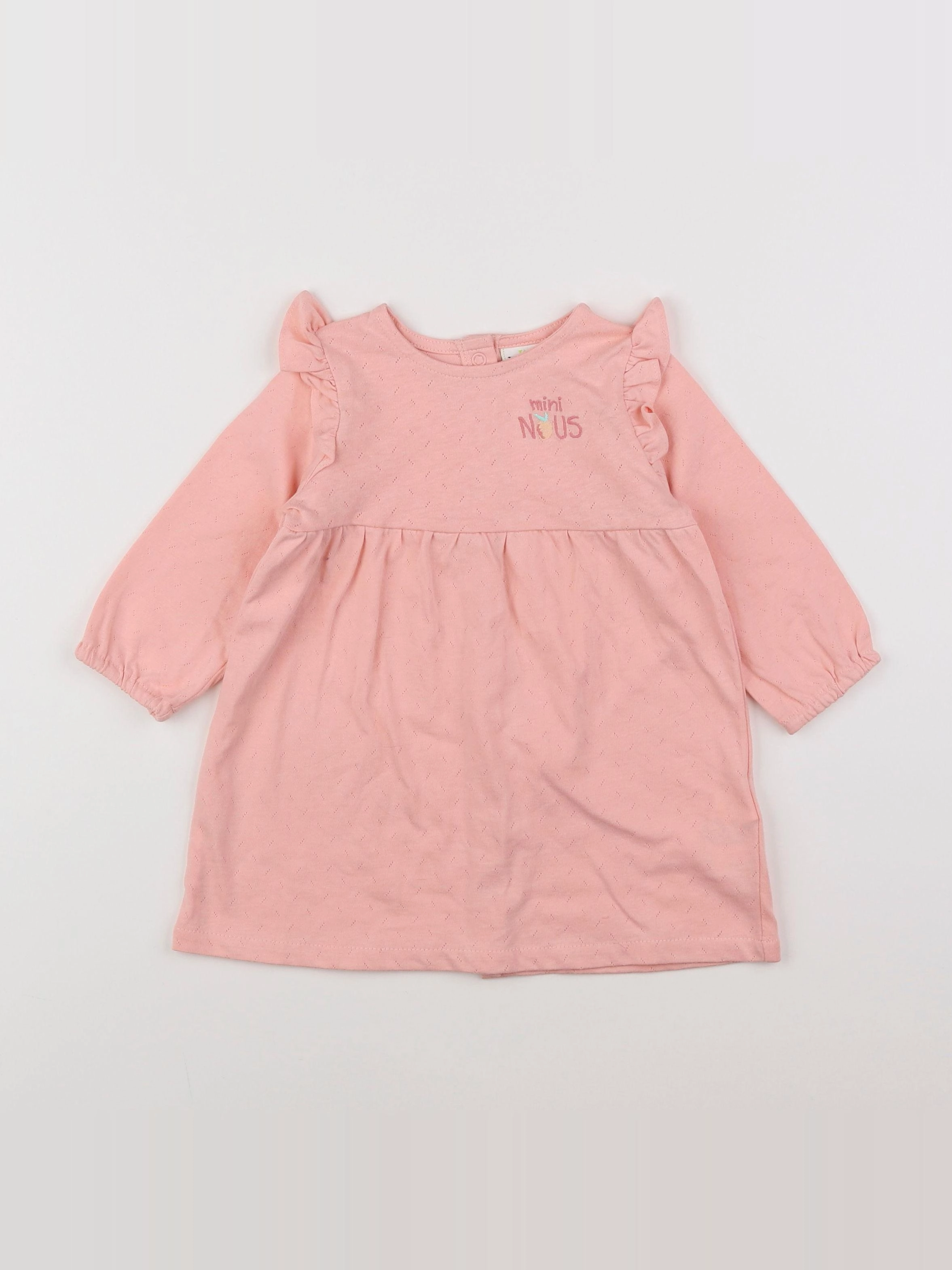 Tape à l'oeil - robe rose - 12 mois