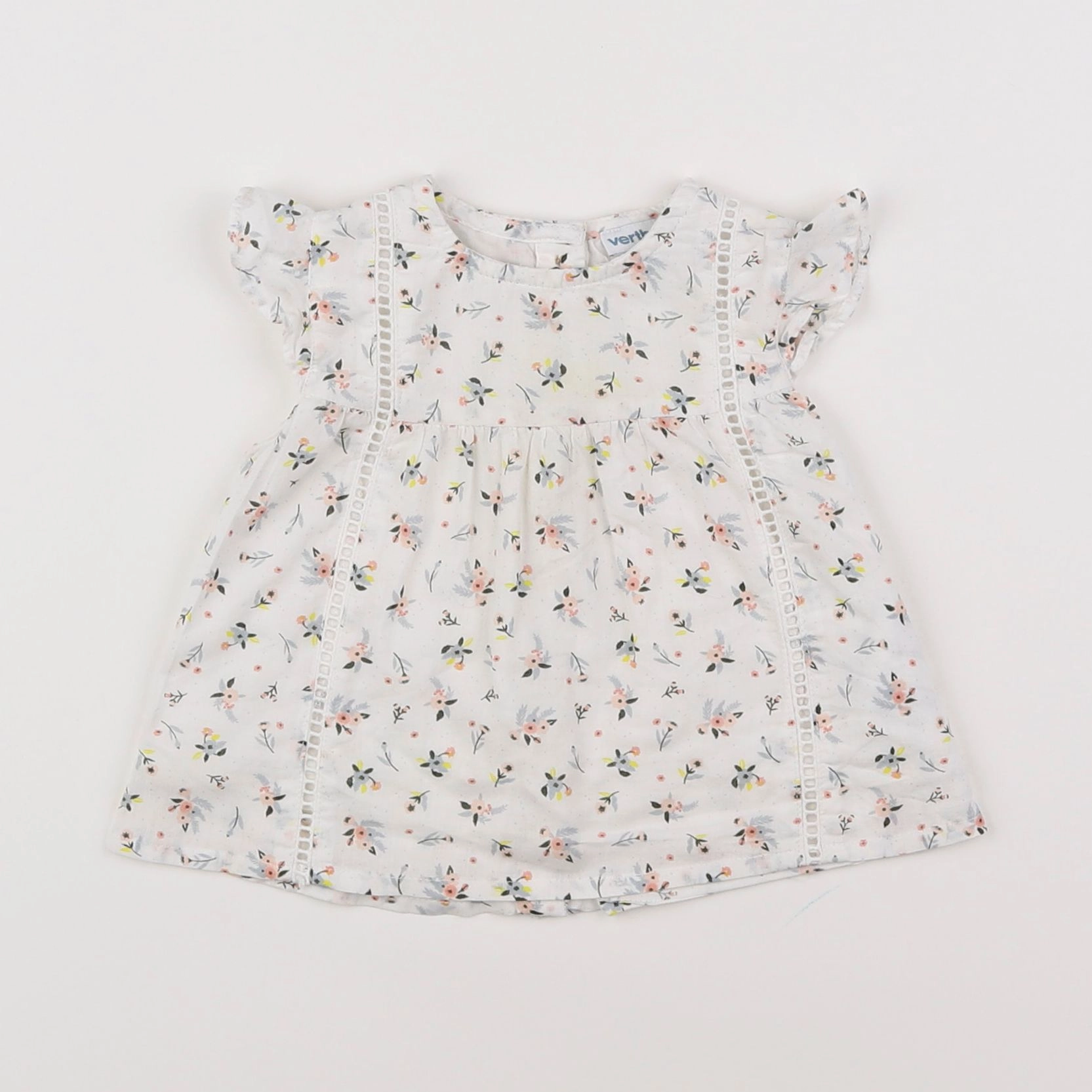 Vertbaudet - blouse blanc - 6 mois