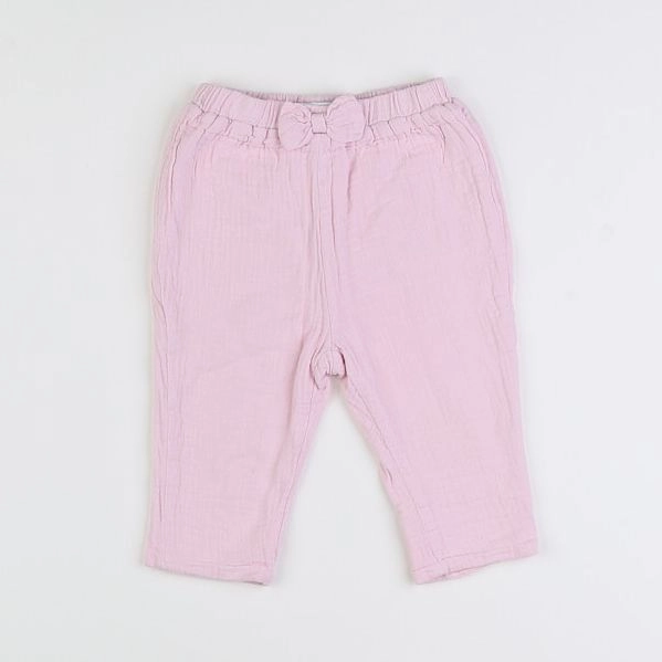 Vertbaudet - pantalon rose - 6 mois