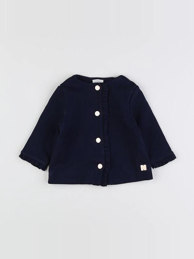 Carrément Beau - sweat bleu - 12 mois