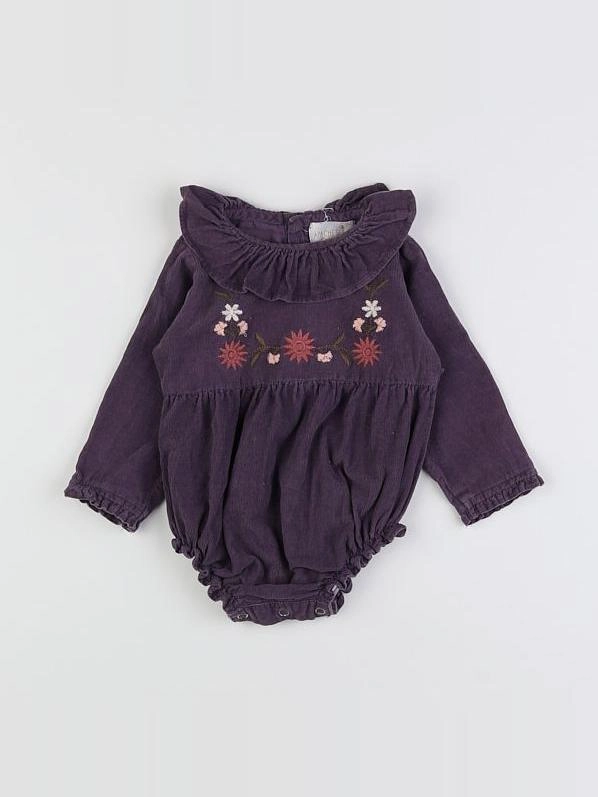 Apaches Collections - combinaison violet - 3 mois