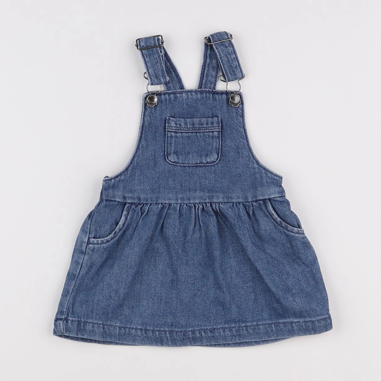 Vertbaudet - robe bleu - 12 mois