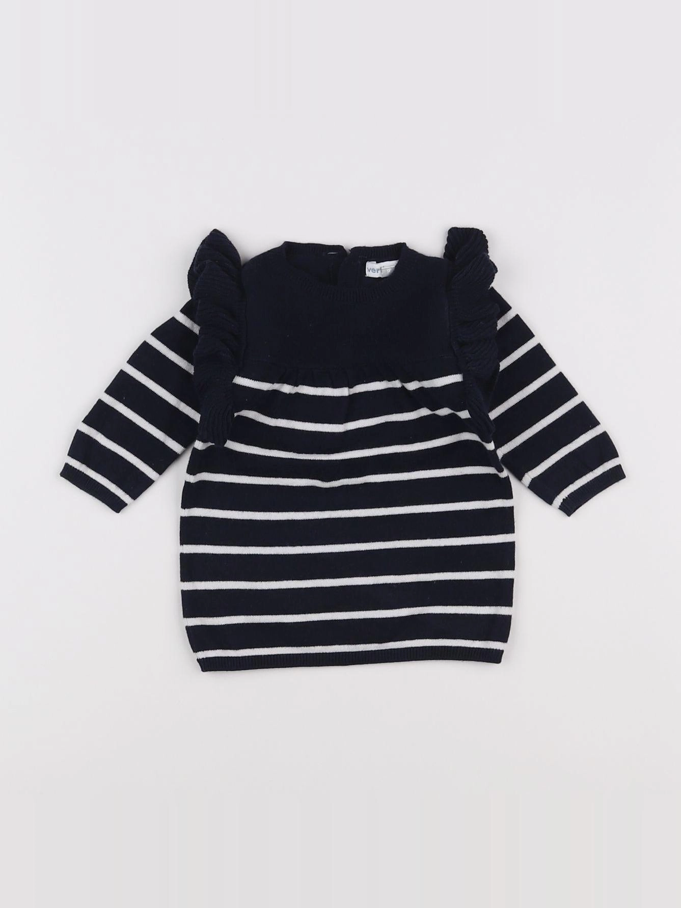 Vertbaudet - robe bleu - 3 mois