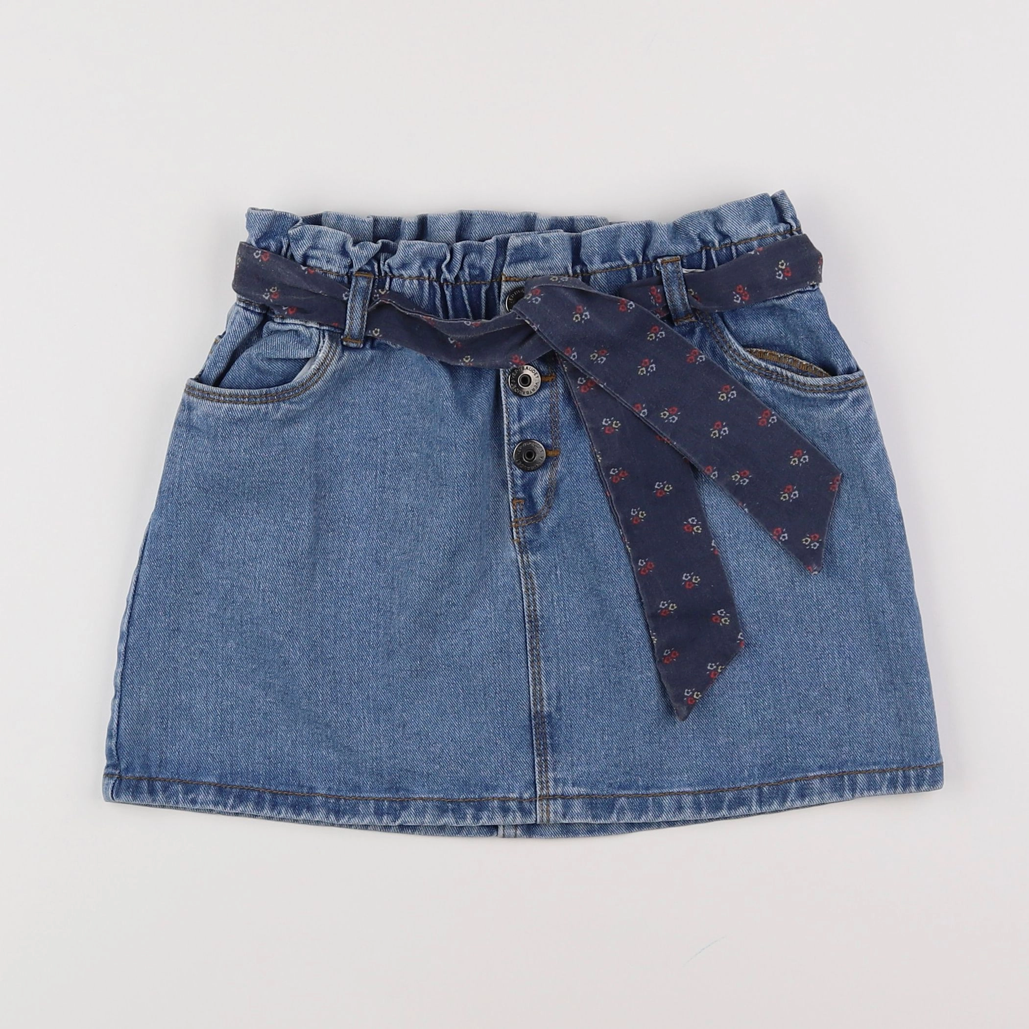 Vertbaudet - jupe bleu - 10 ans