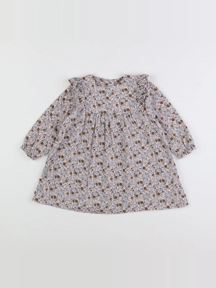 Vertbaudet - robe multicolore - 12/18 mois
