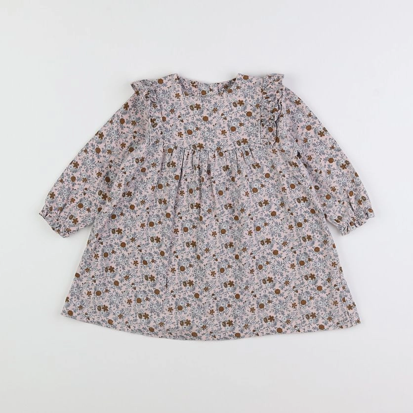 Vertbaudet - robe multicolore - 12/18 mois