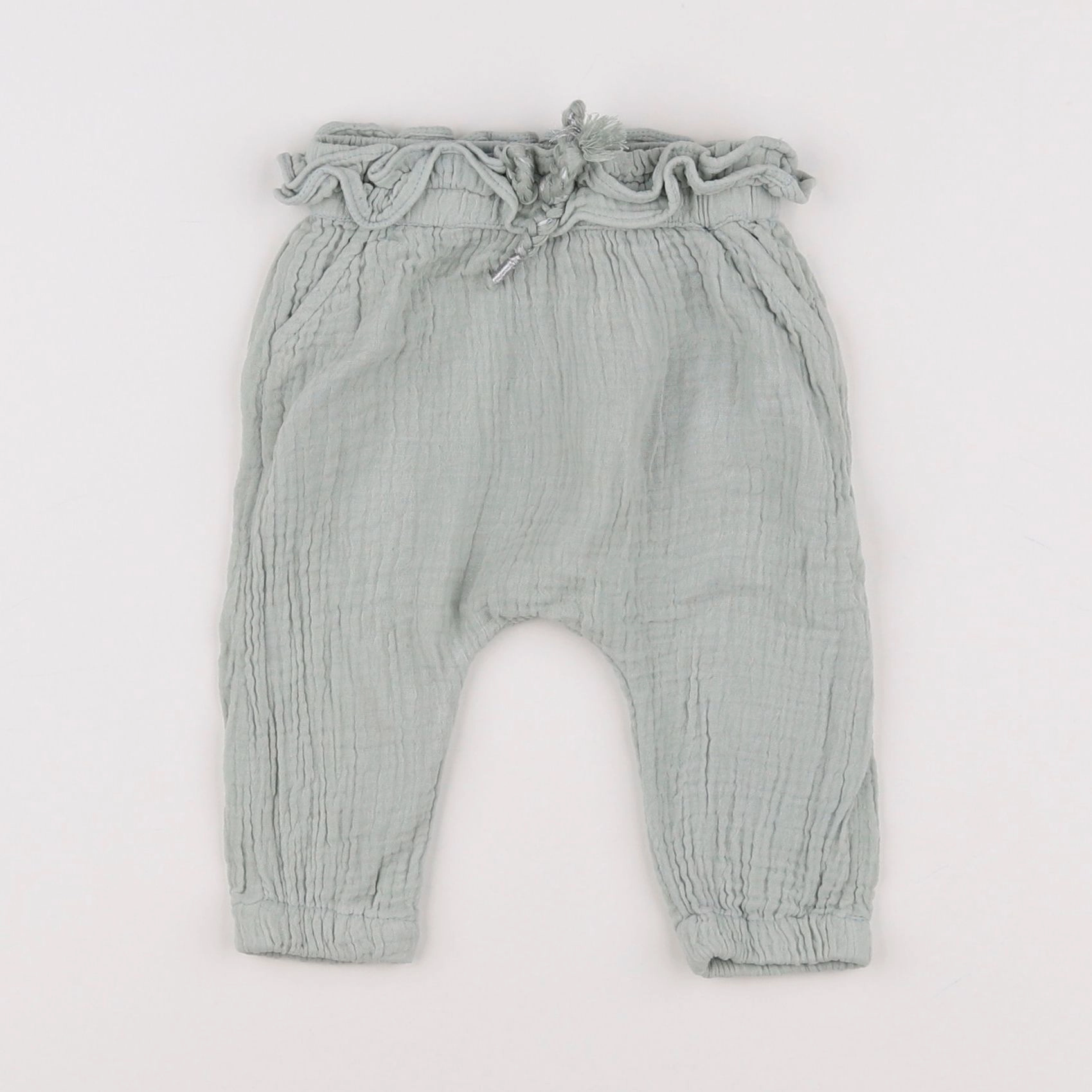 Vertbaudet - pantalon bleu - 6 mois