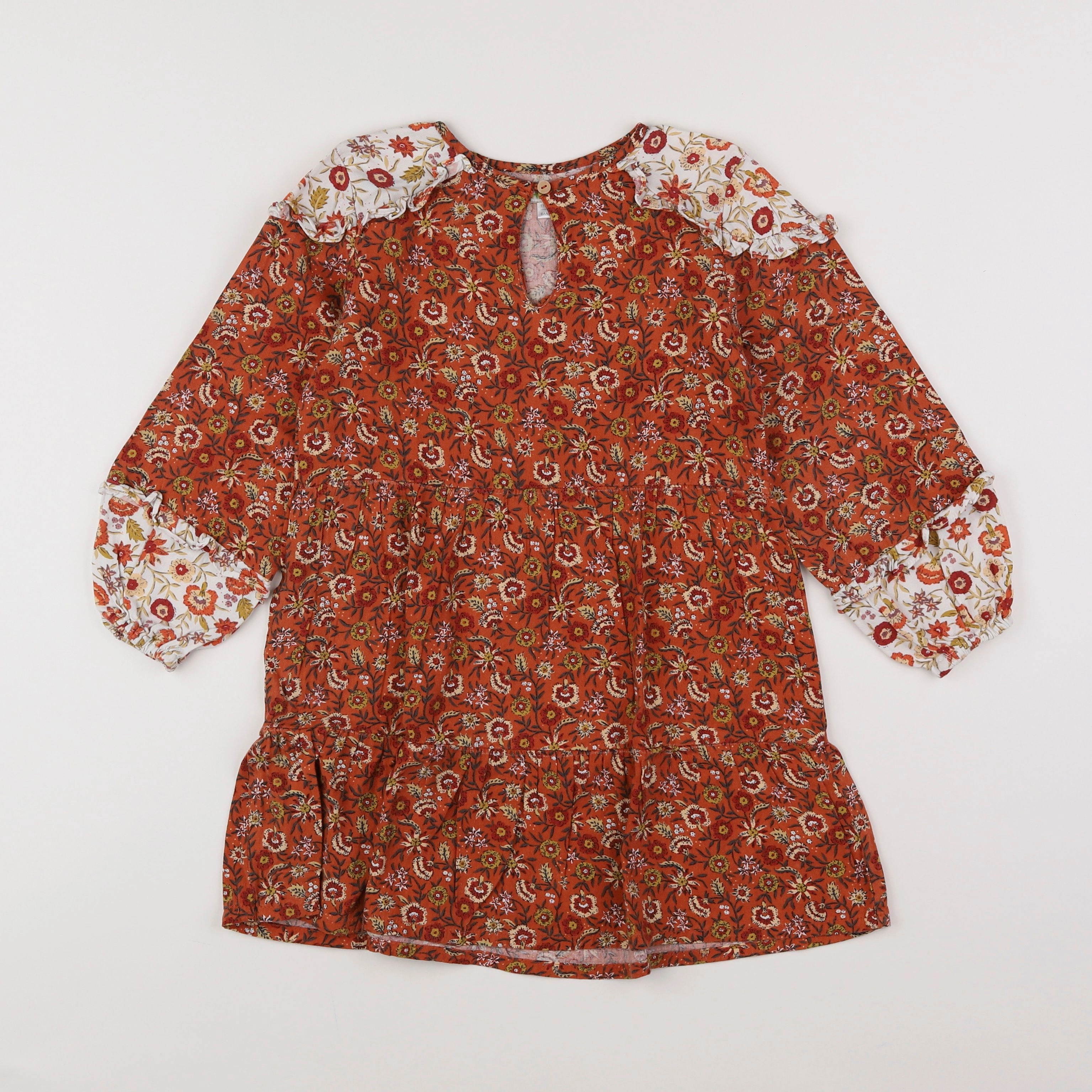 Vertbaudet - robe multicolore - 6 ans