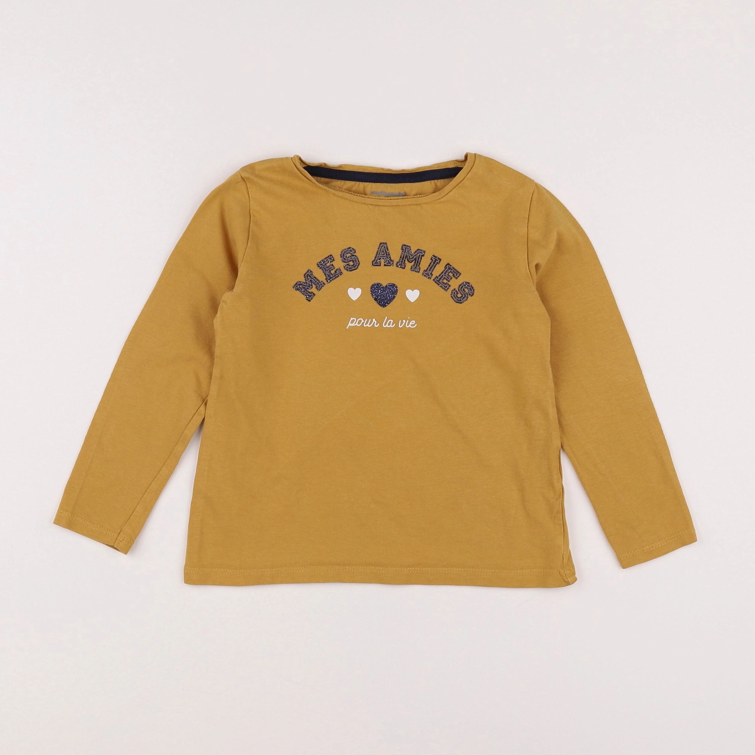 Vertbaudet - tee-shirt jaune - 5 ans
