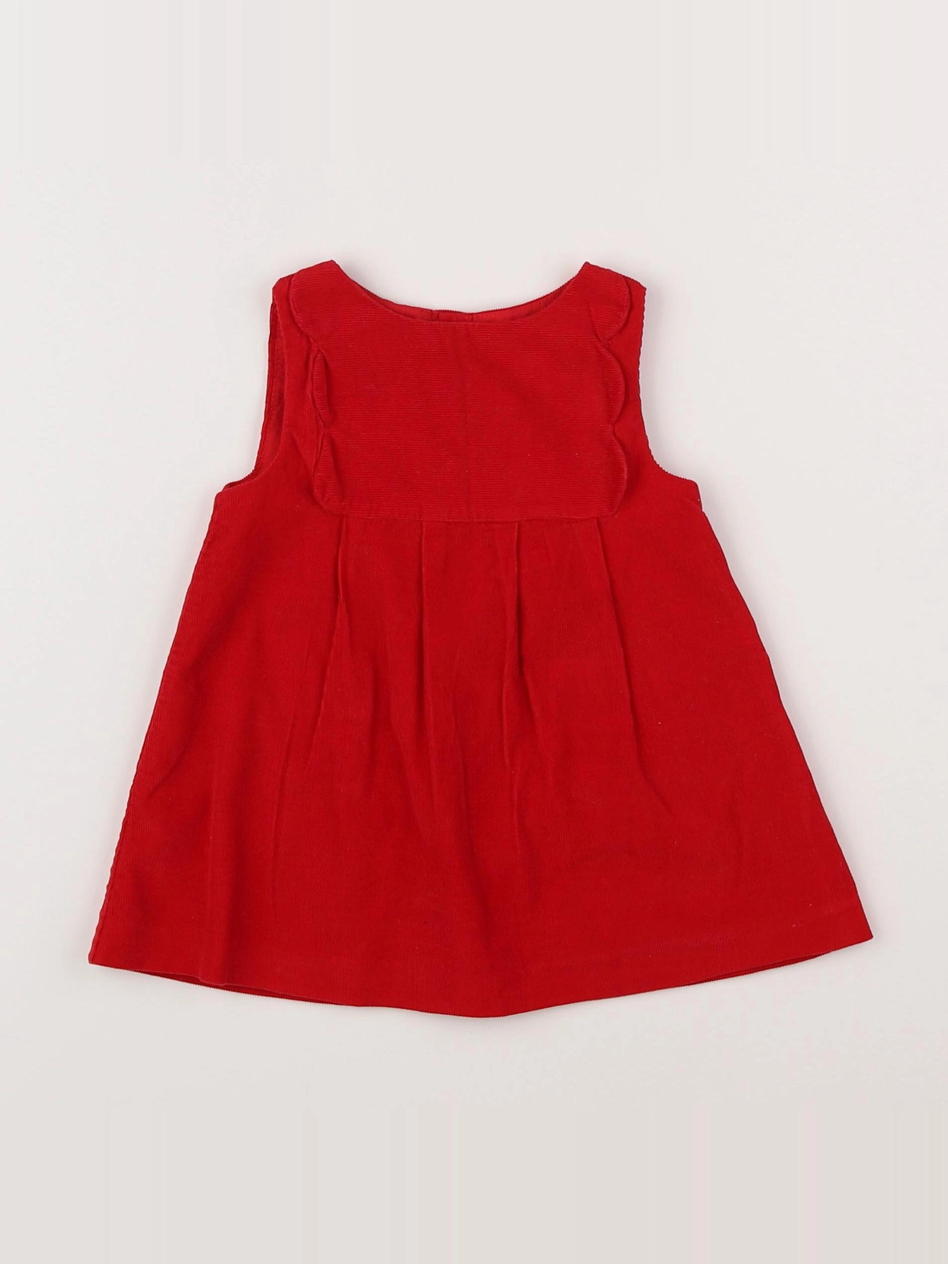 Jacadi - robe rouge - 12 mois