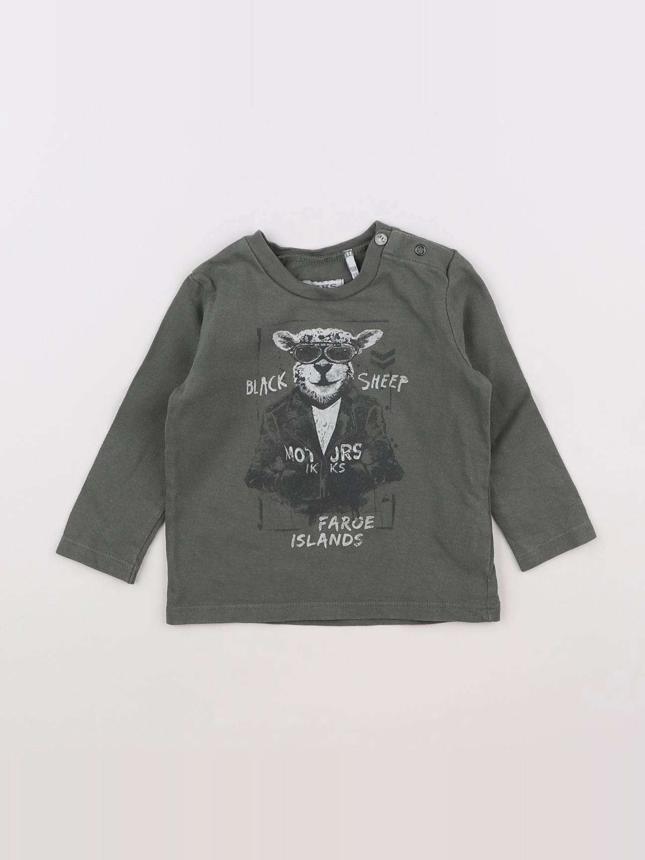 IKKS - tee-shirt vert - 6 mois