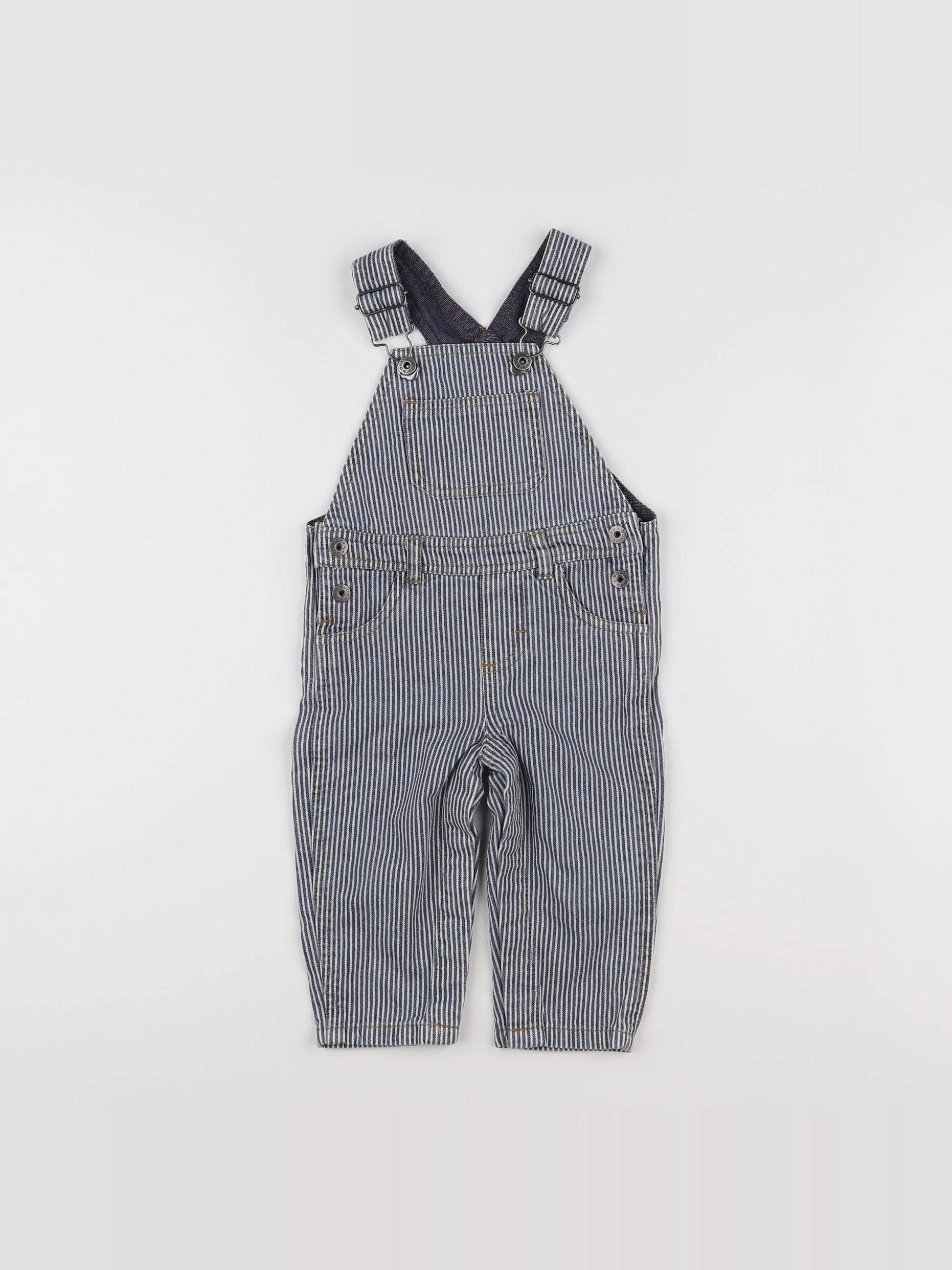 Boutchou - salopette beige, bleu - 9 mois