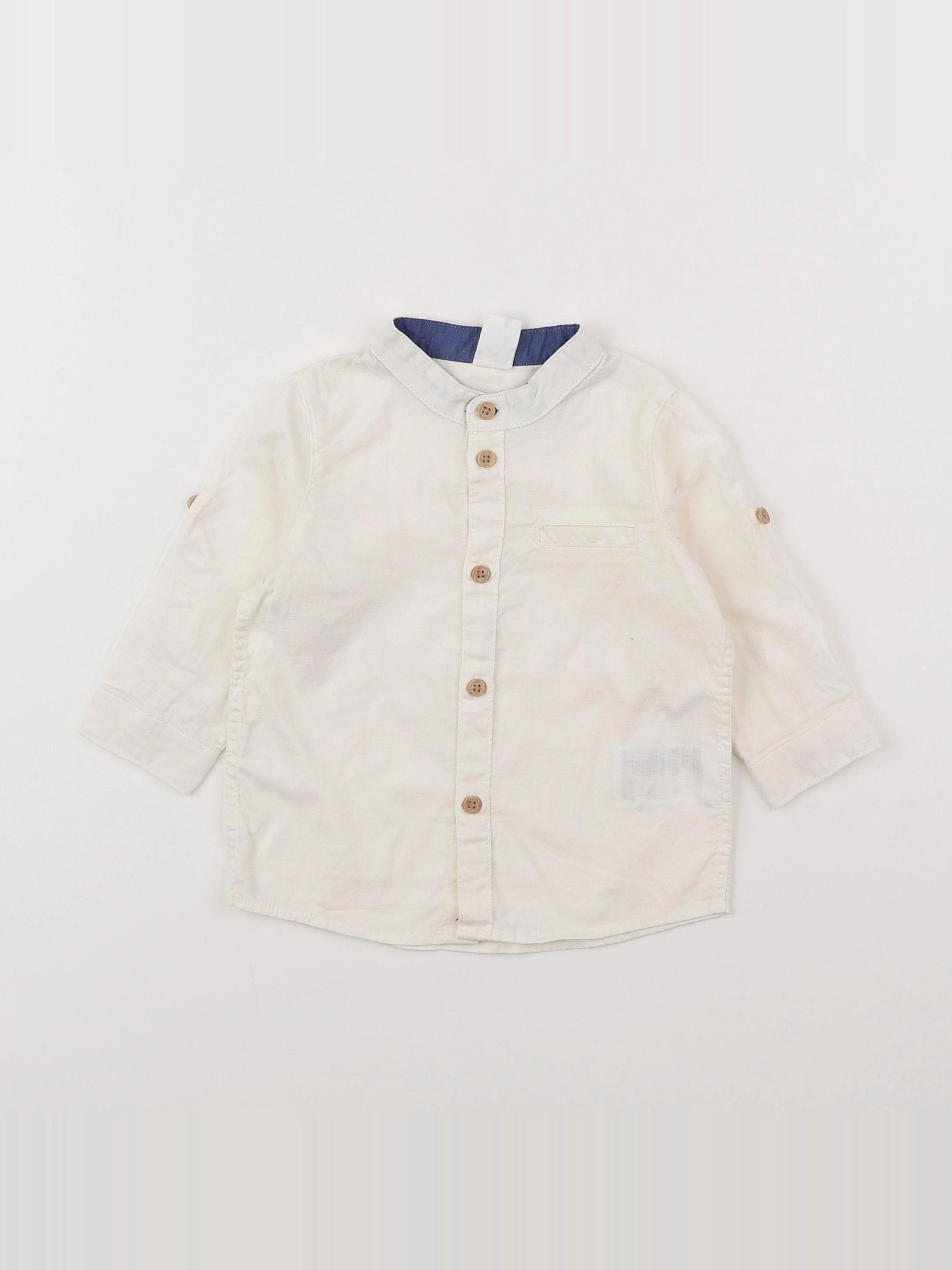H&M - chemise beige - 3/6 mois