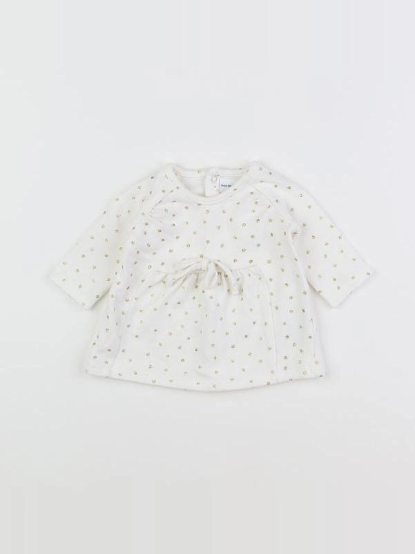 Vertbaudet - robe blanc - 1 mois