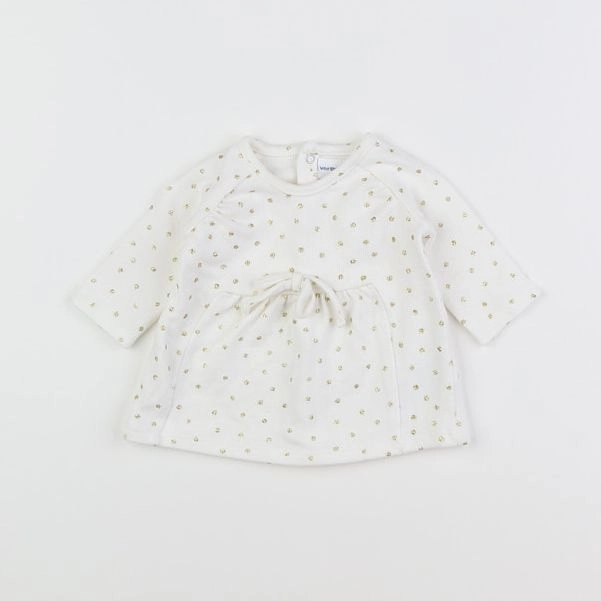 Vertbaudet - robe blanc - 1 mois