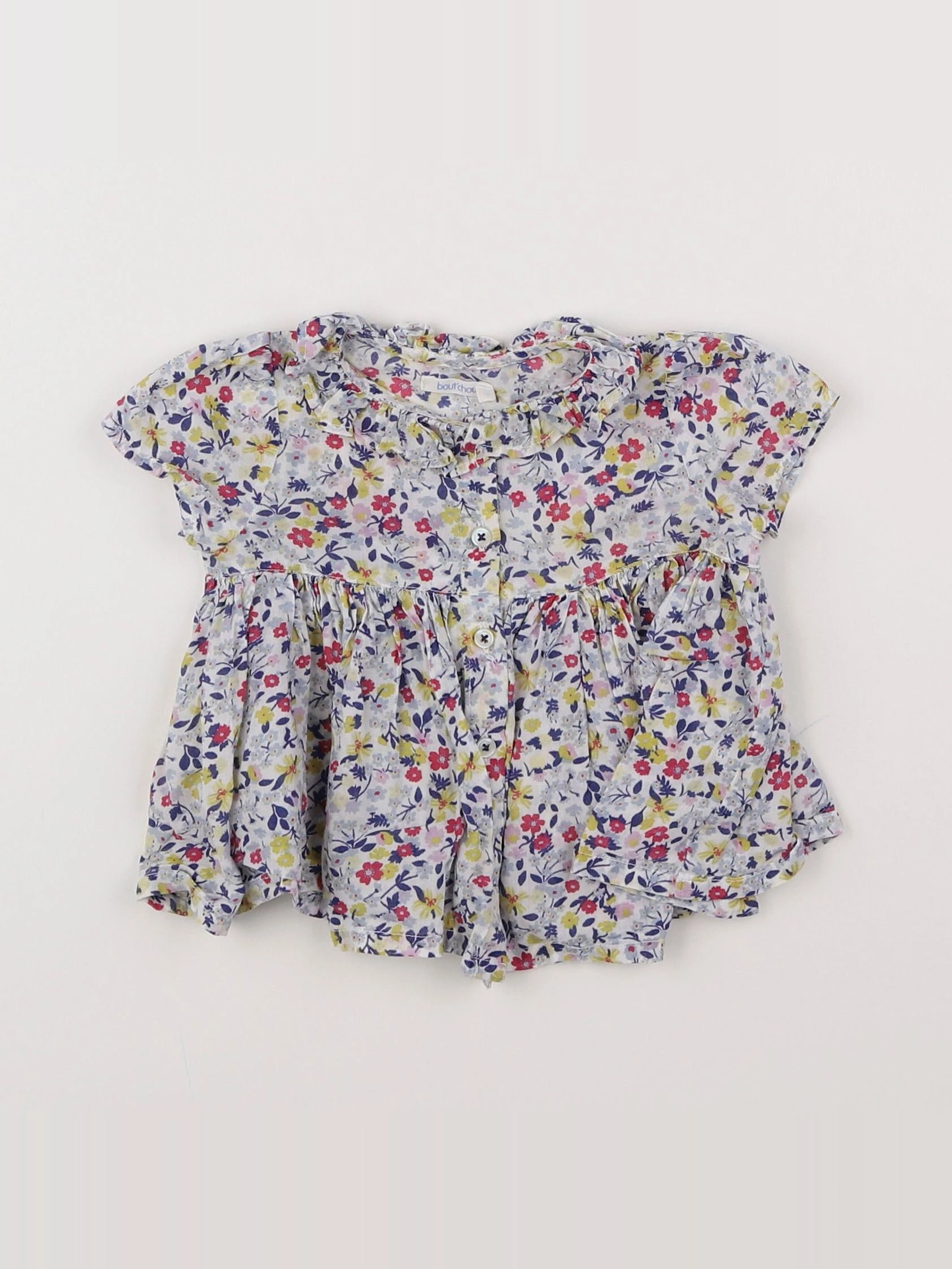Boutchou - blouse multicolore - 6 mois