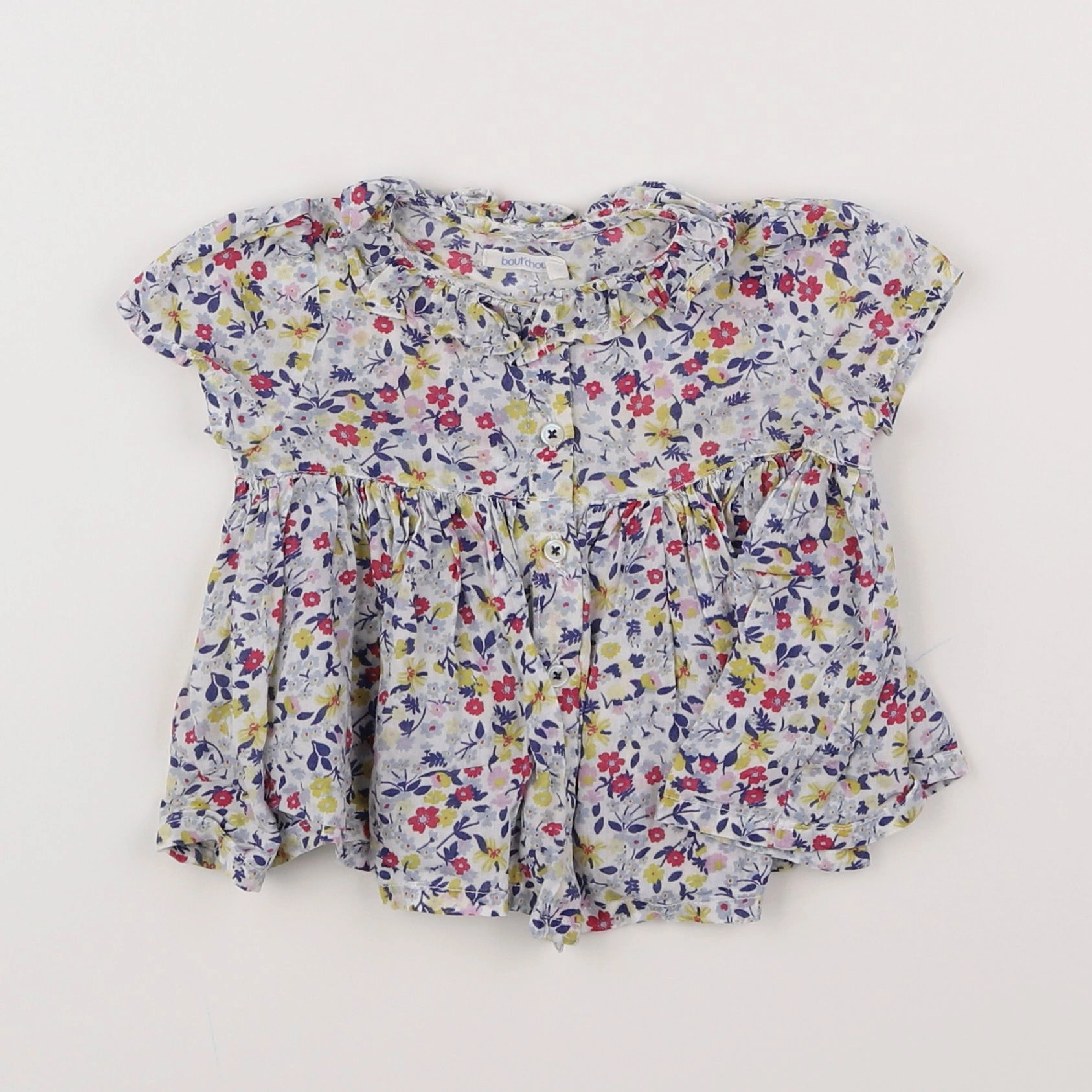 Boutchou - blouse multicolore - 6 mois
