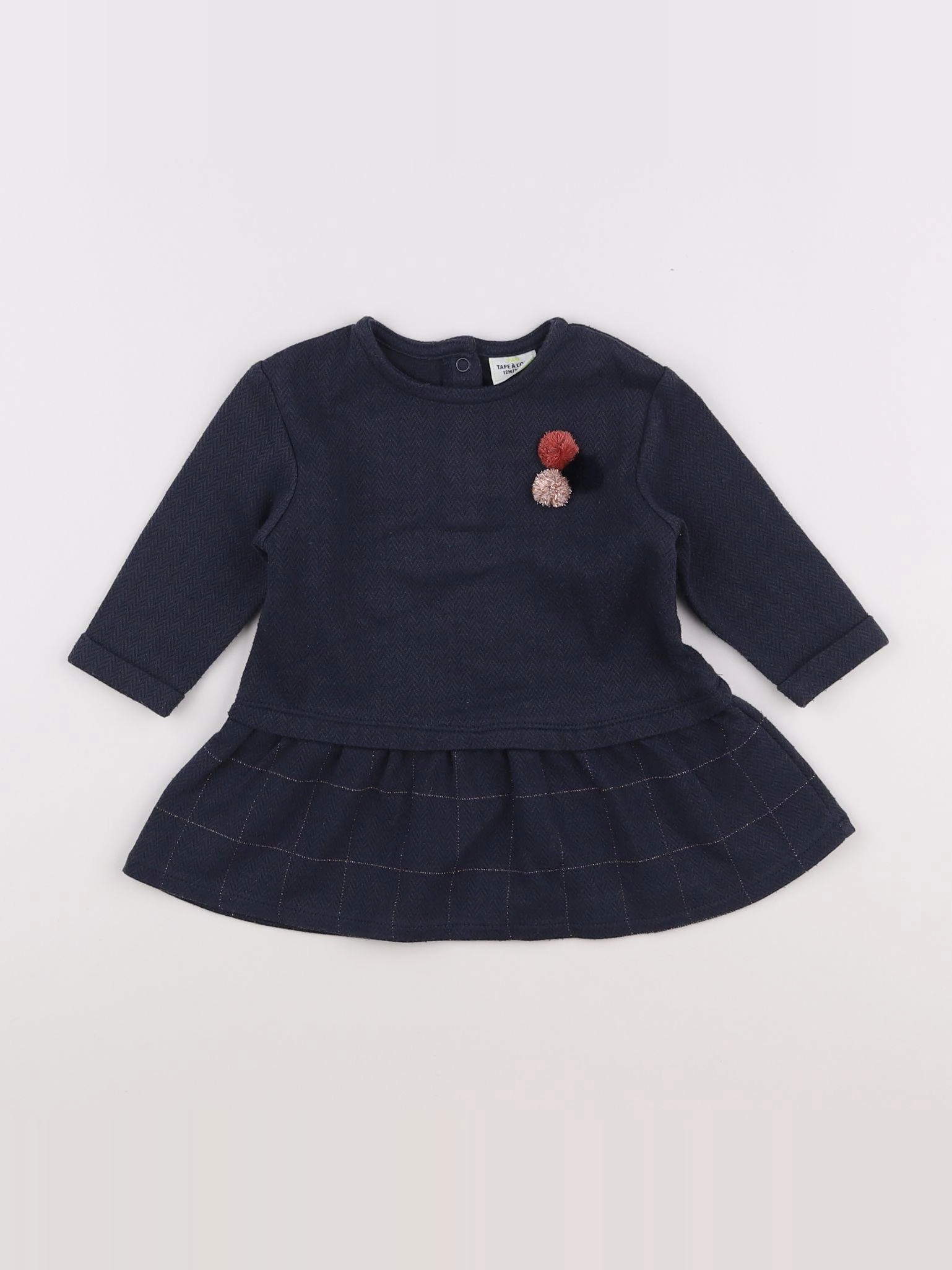 Tape à l'oeil - robe bleu - 12 mois