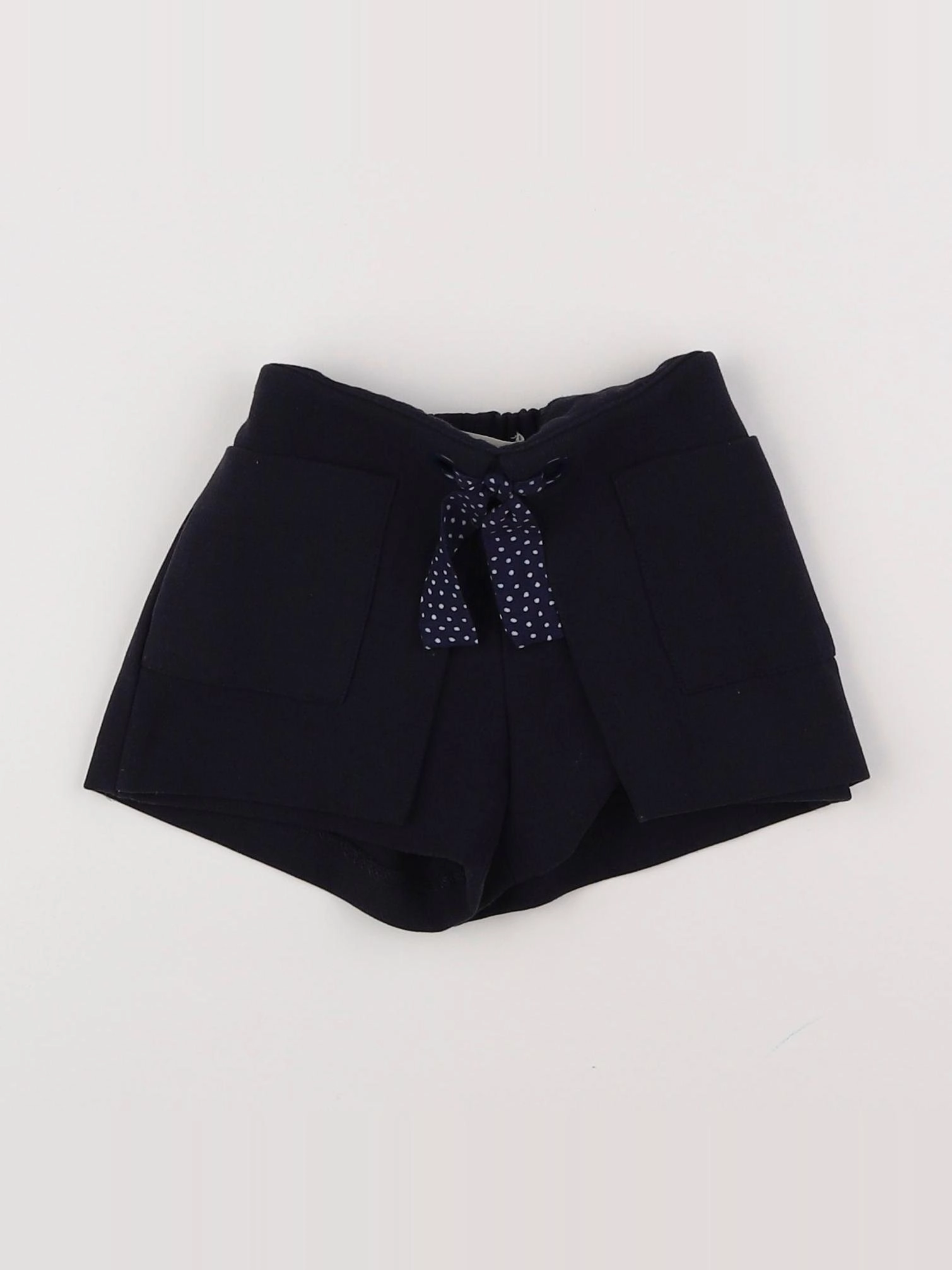 Zara - short bleu, blanc - 6/9 mois