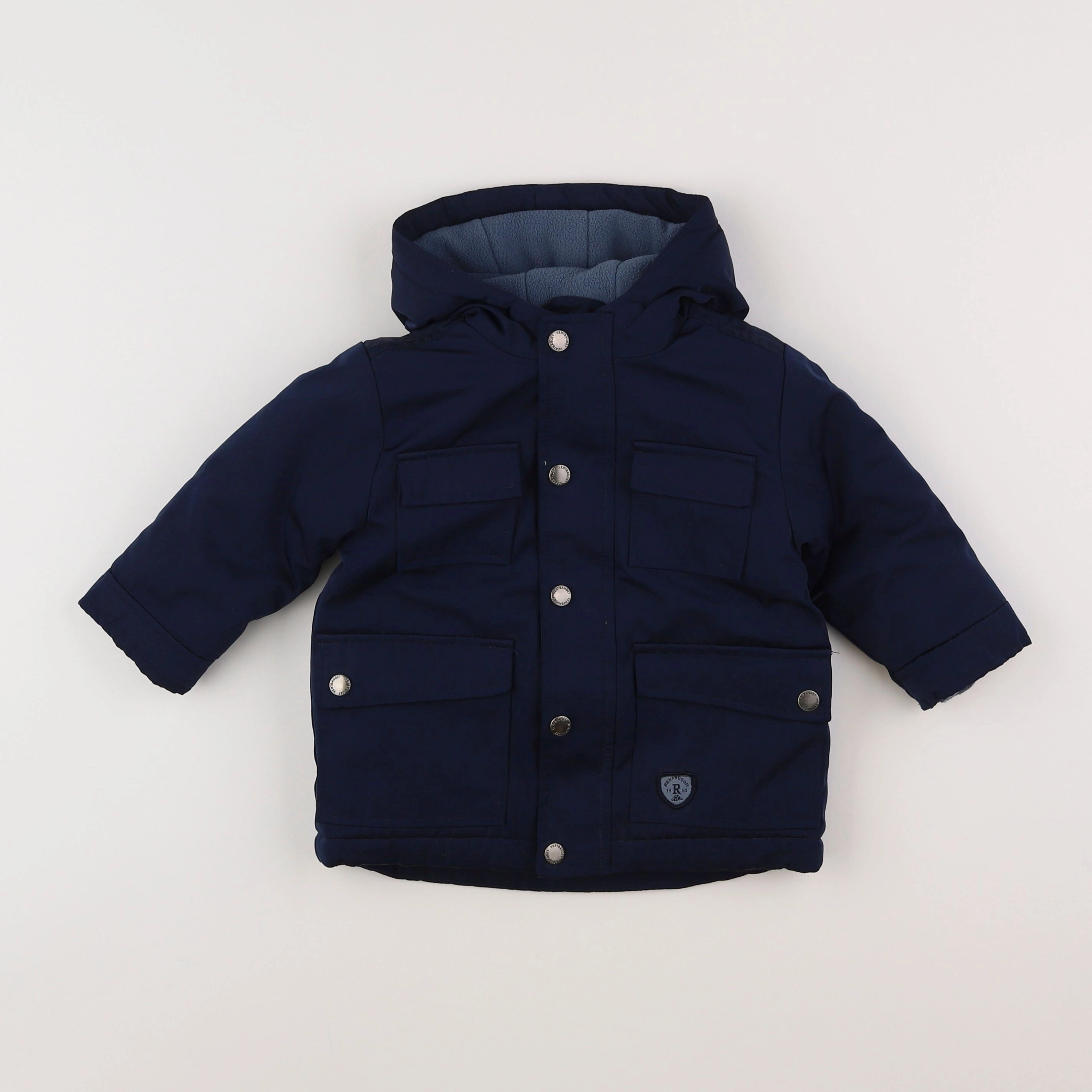 Vertbaudet - parka bleu - 12 mois