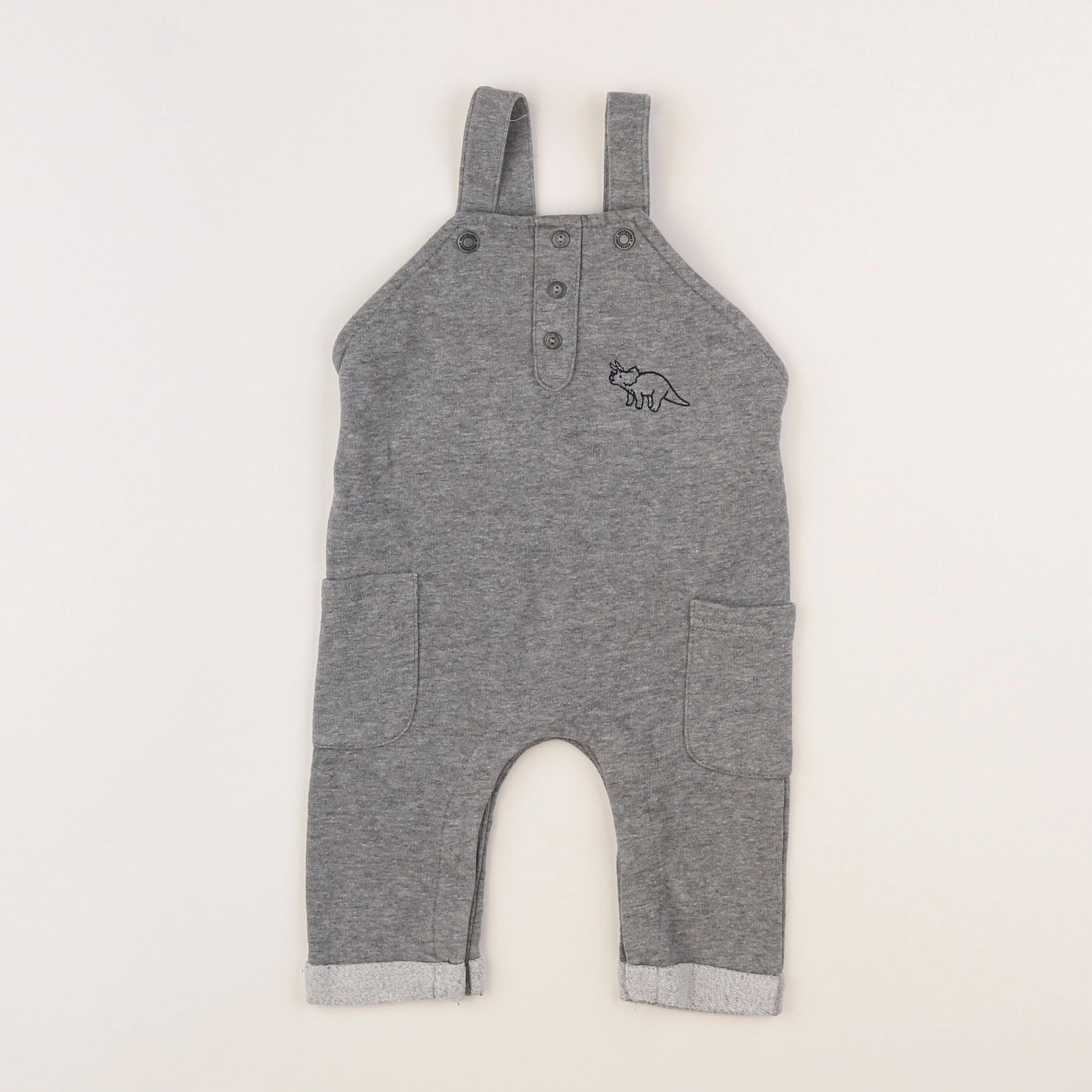 Vertbaudet - combinaison gris - 6 mois