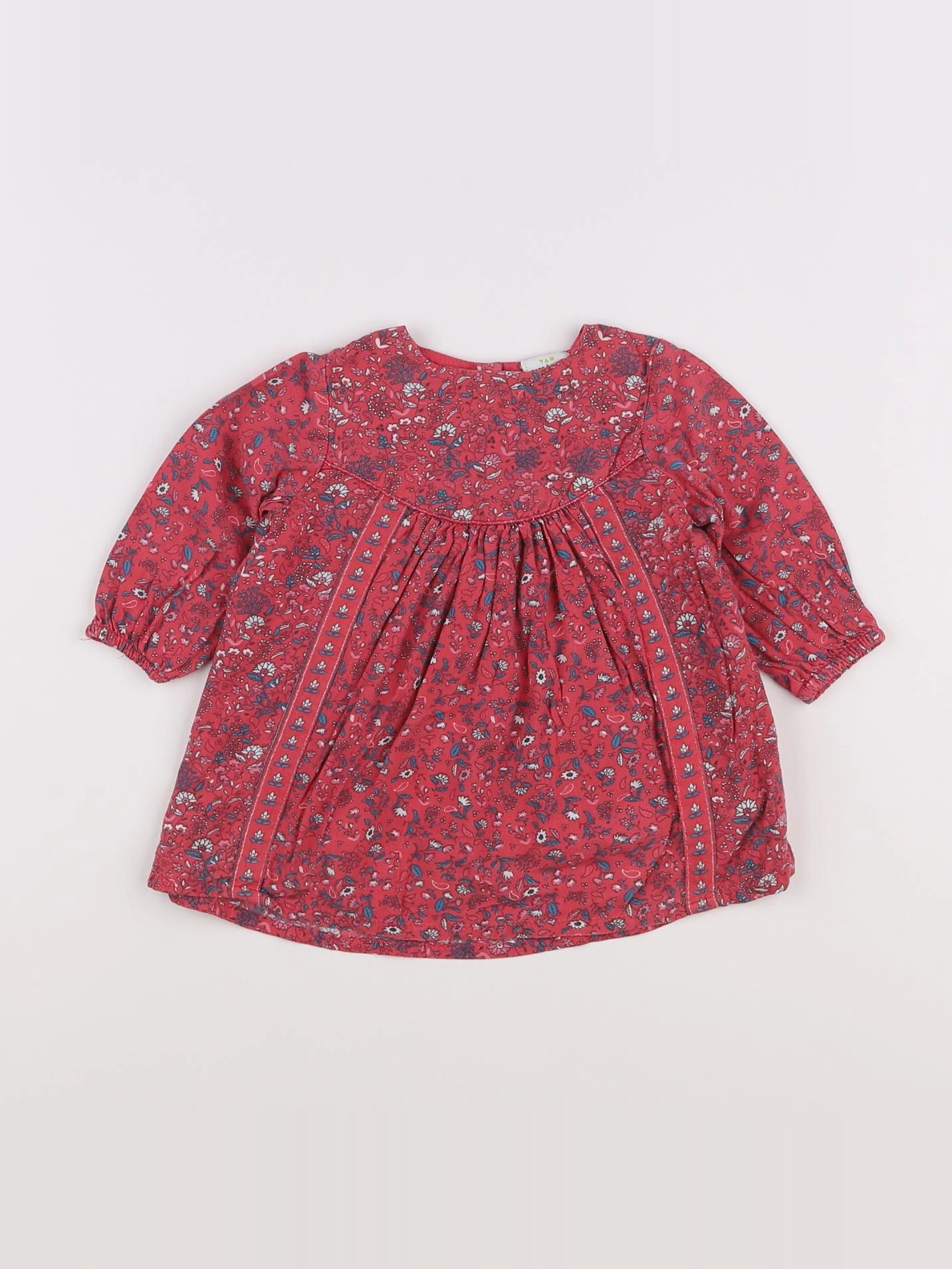 Tape à l'oeil - robe rose, bleu - 6 mois
