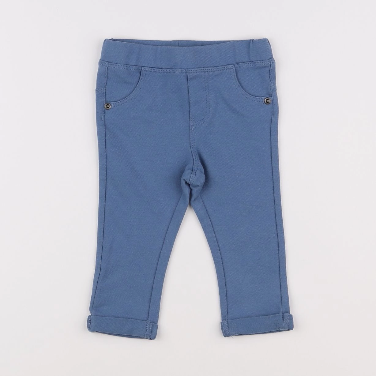 Vertbaudet - jegging bleu - 12 mois